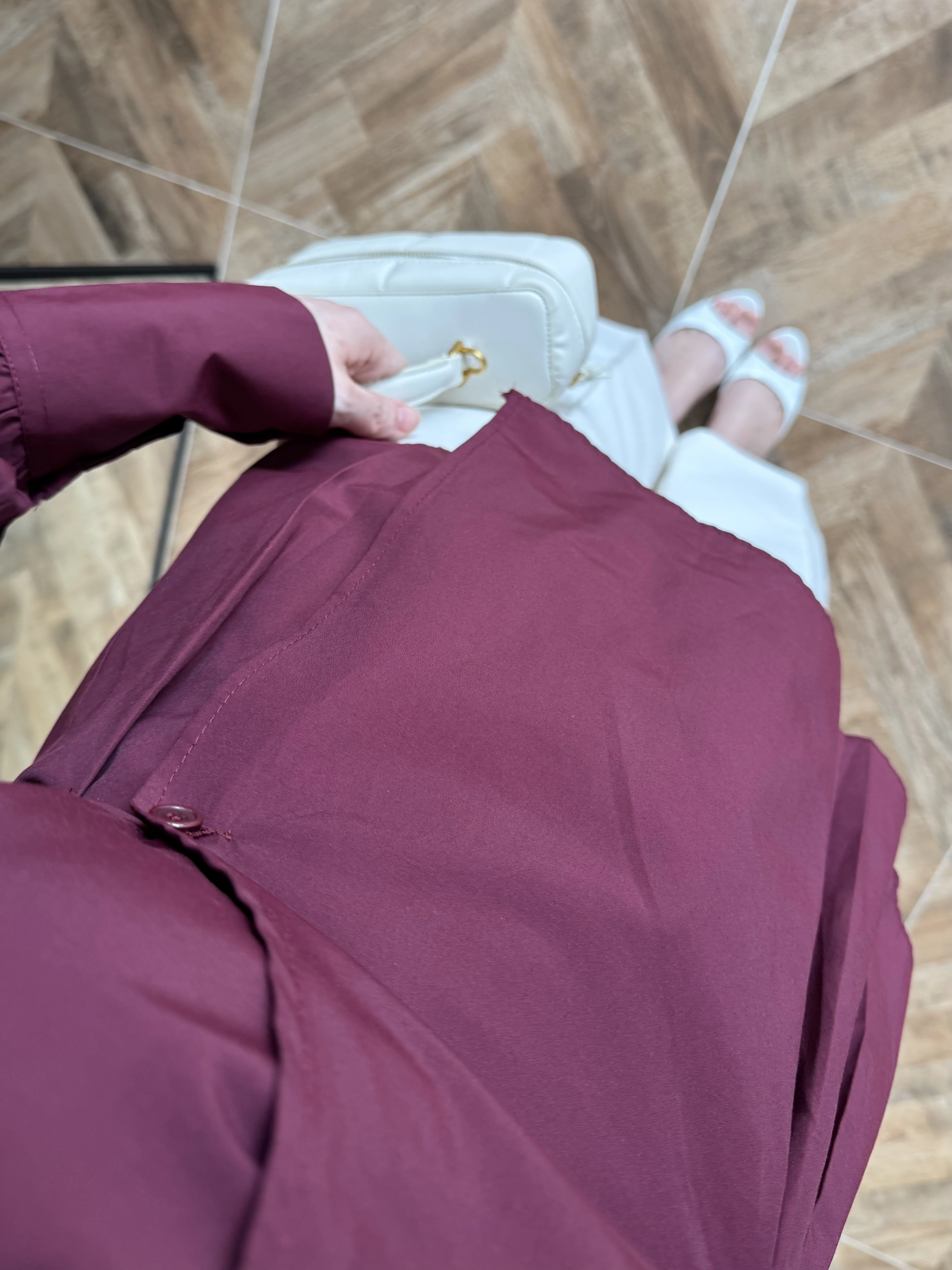 BORDO ÖNÜ PİLELİ GÖMLEK -9243