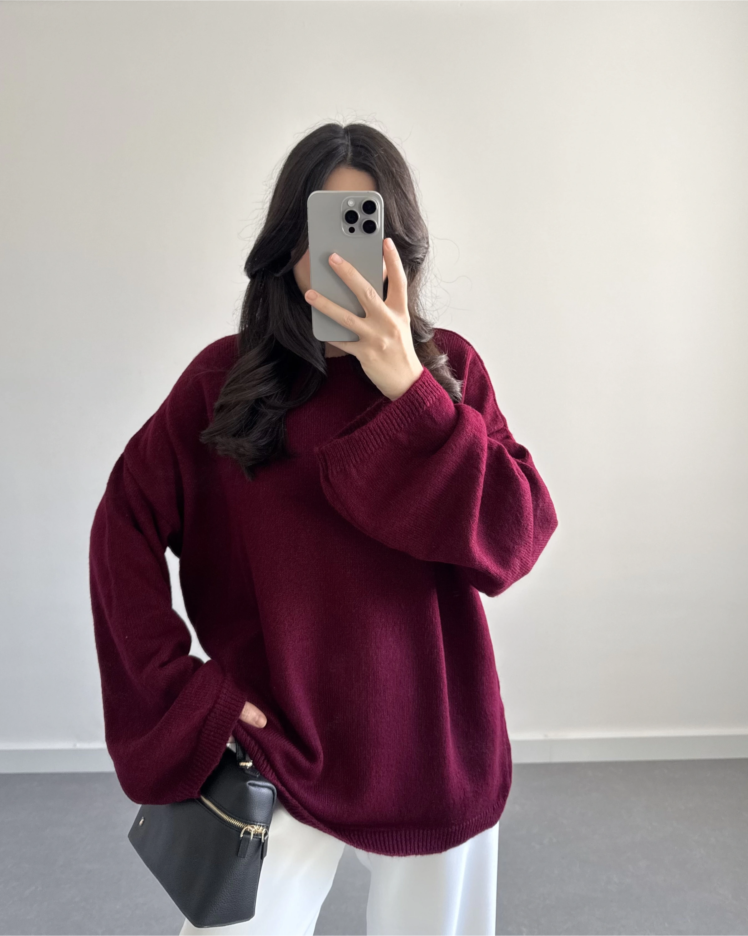 BORDO PİNTEREST KAZAK