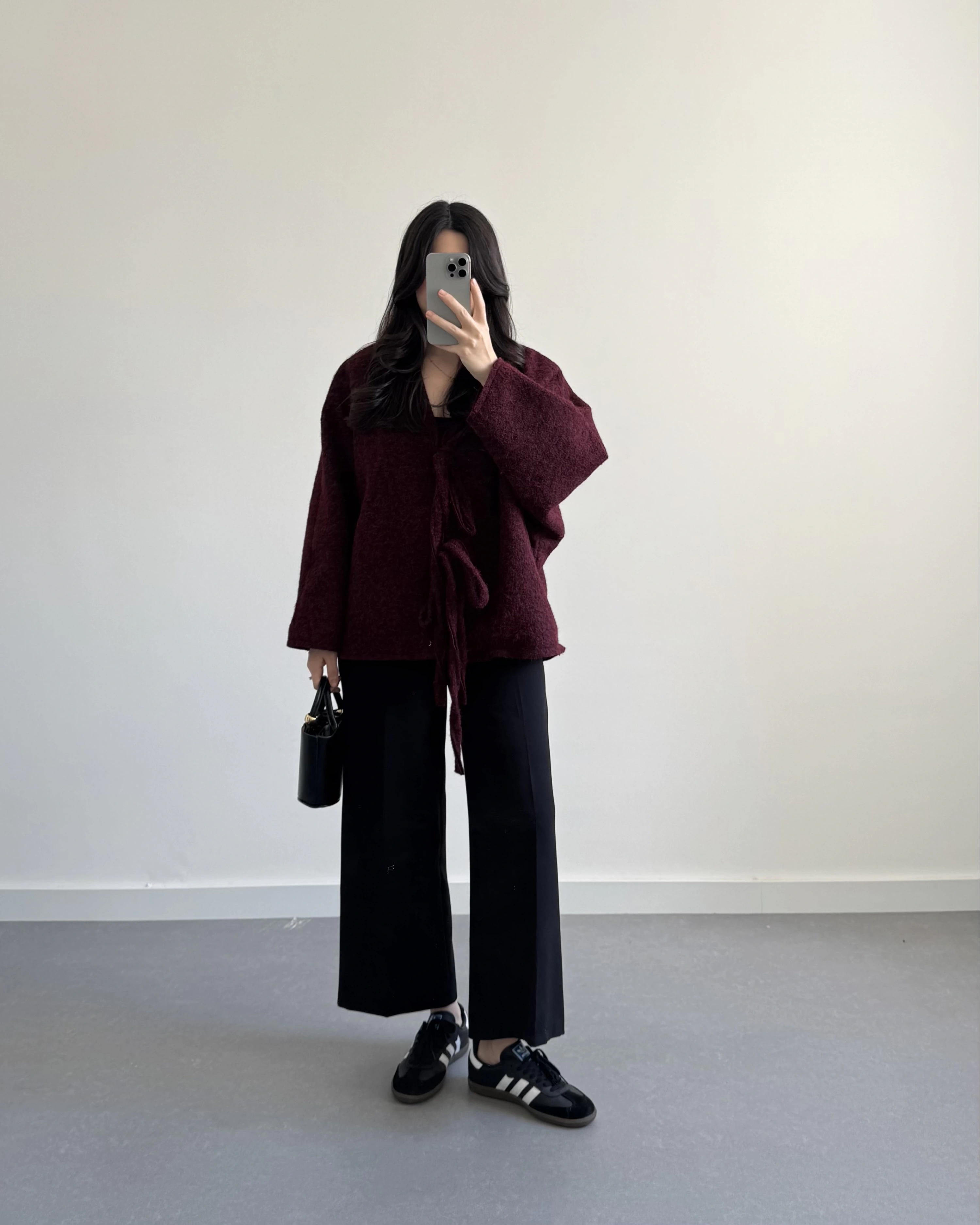 BORDO SAKALLI KAŞE TASARIM CEKET