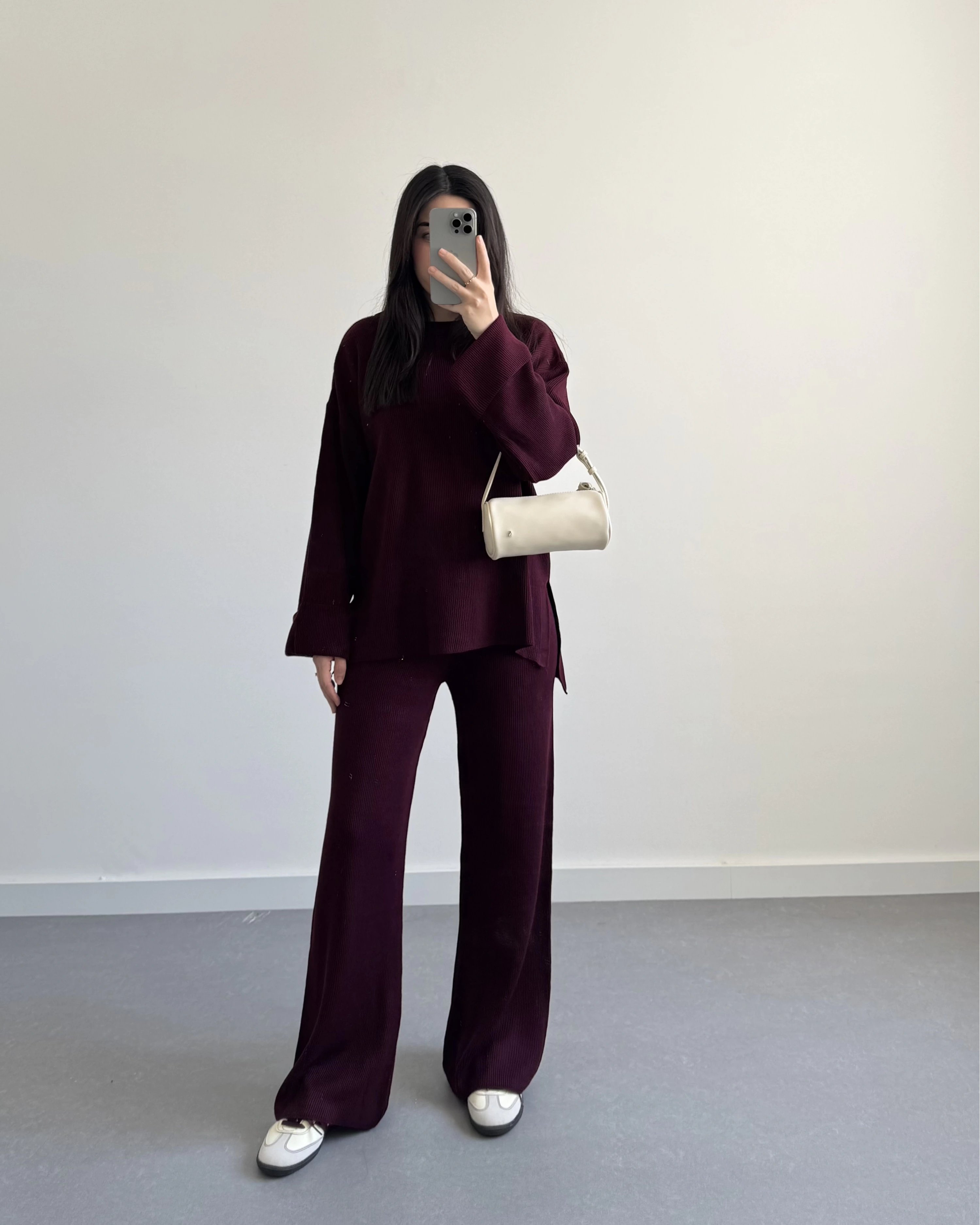 BORDO SELANİK KUMAŞ TRİKO TAKIM