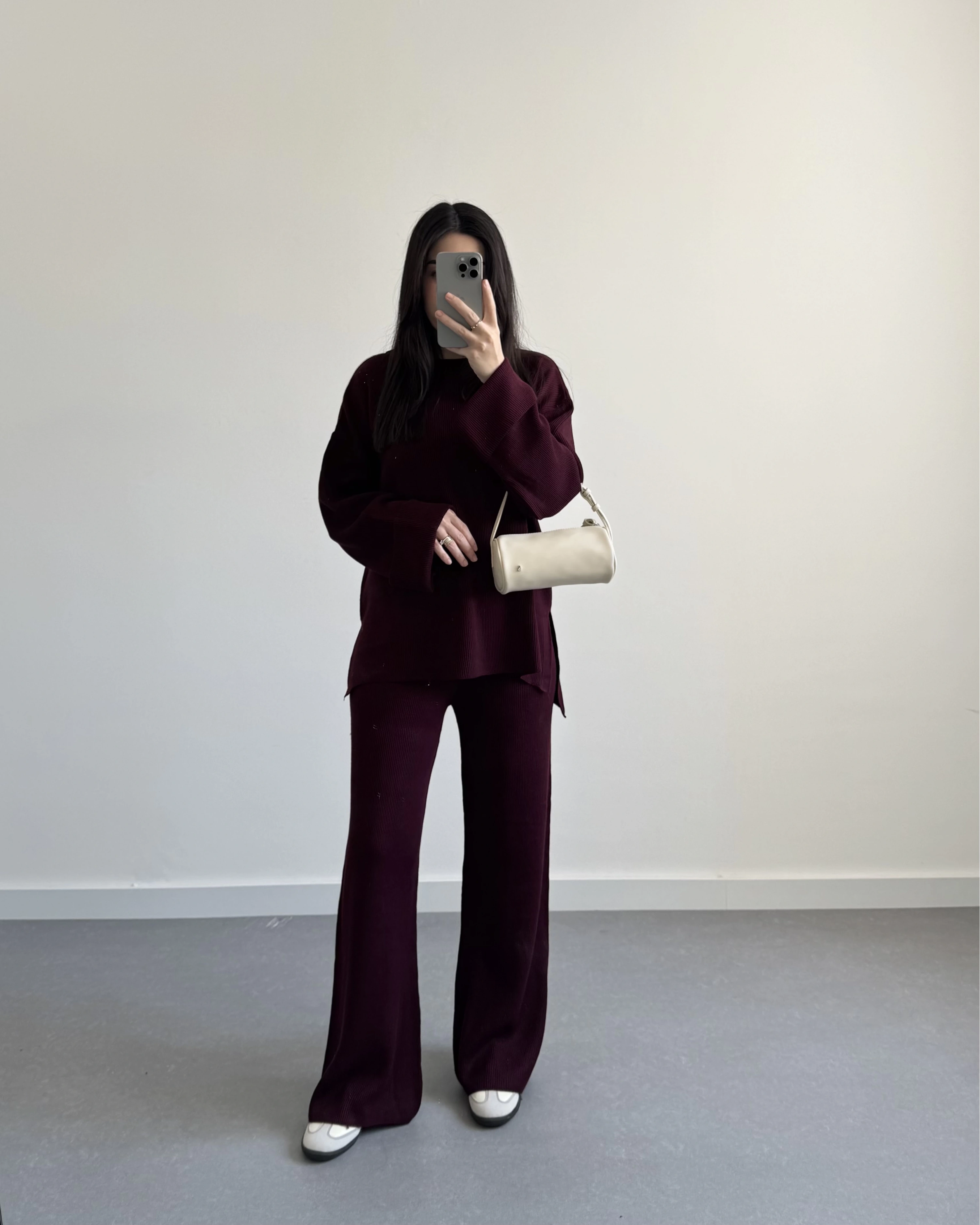 BORDO SELANİK KUMAŞ TRİKO TAKIM