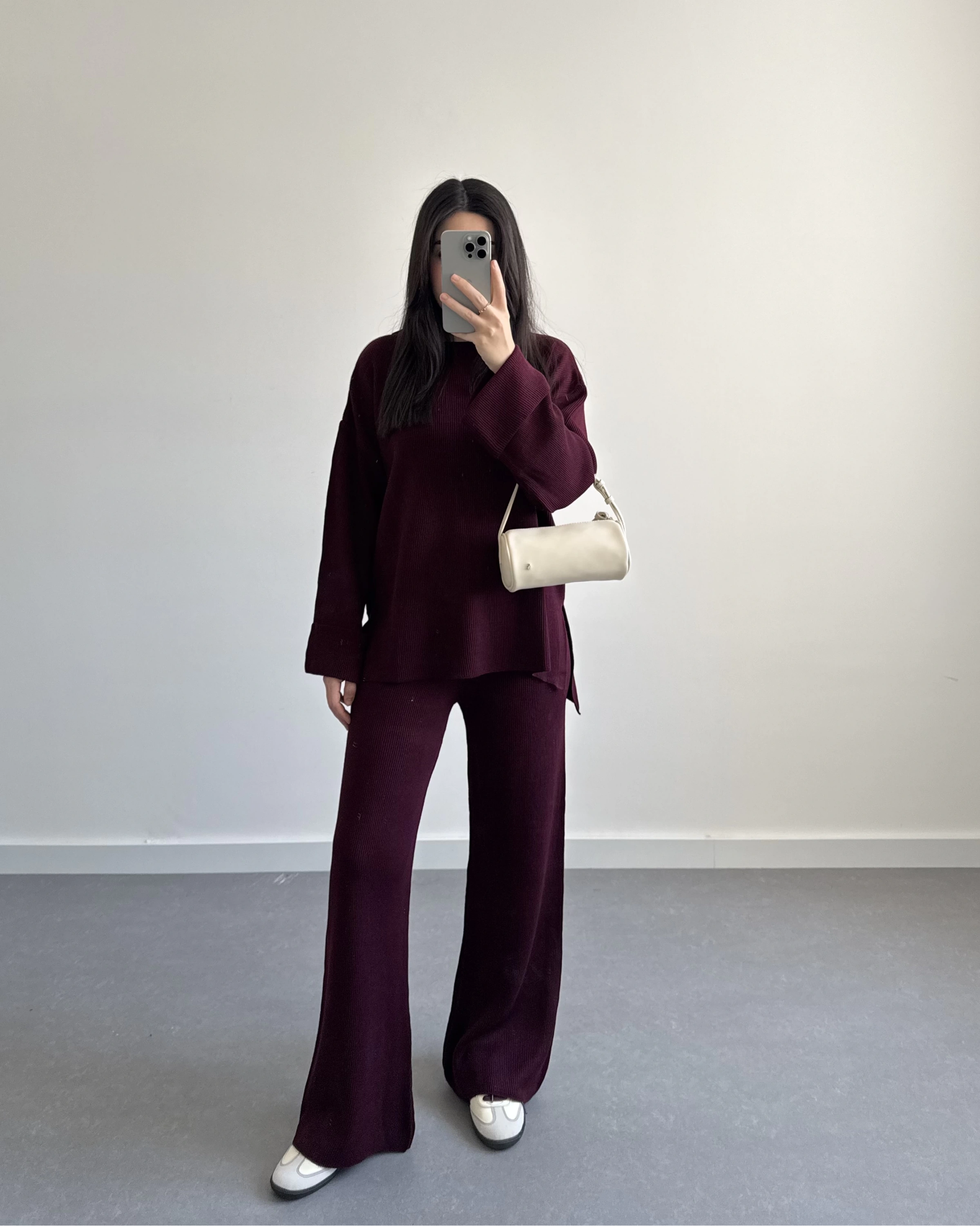 BORDO SELANİK KUMAŞ TRİKO TAKIM