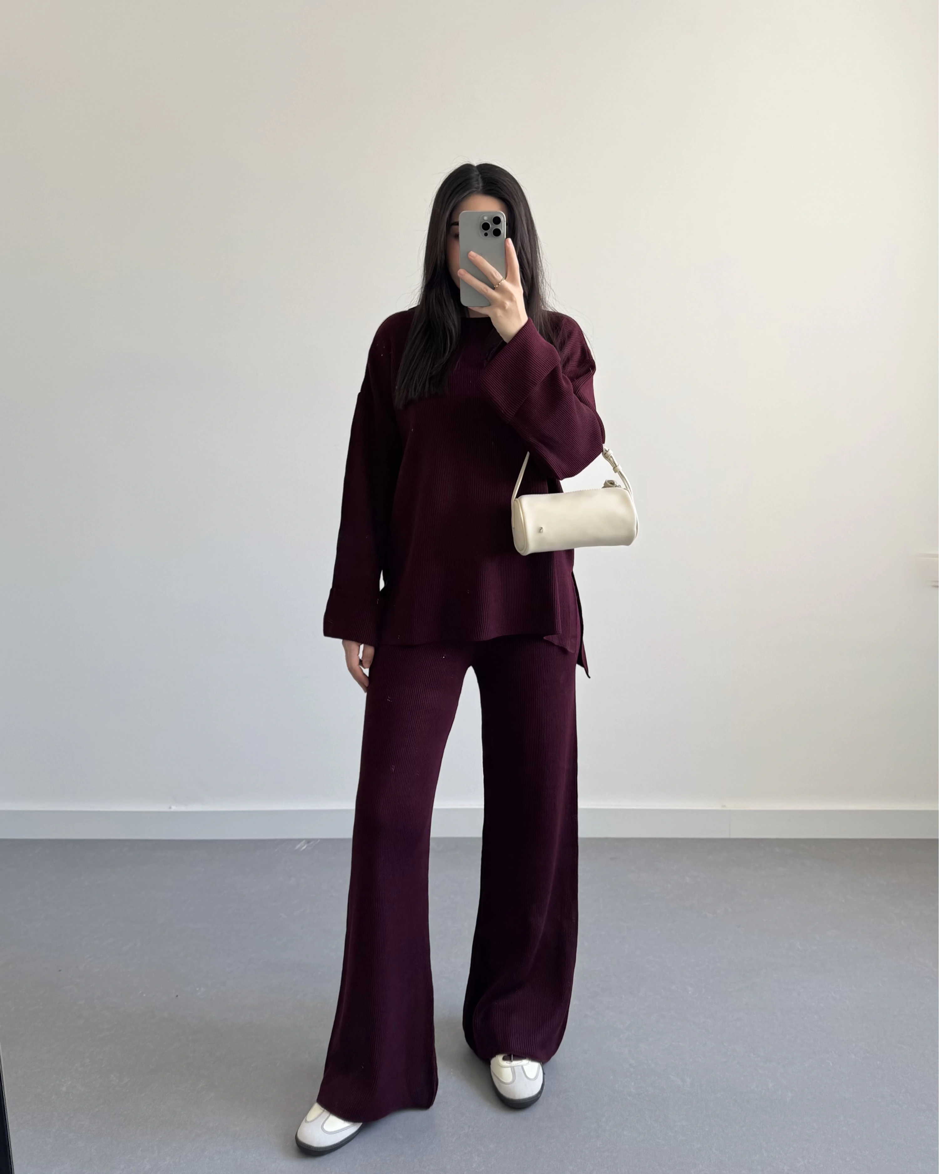 BORDO SELANİK KUMAŞ TRİKO TAKIM