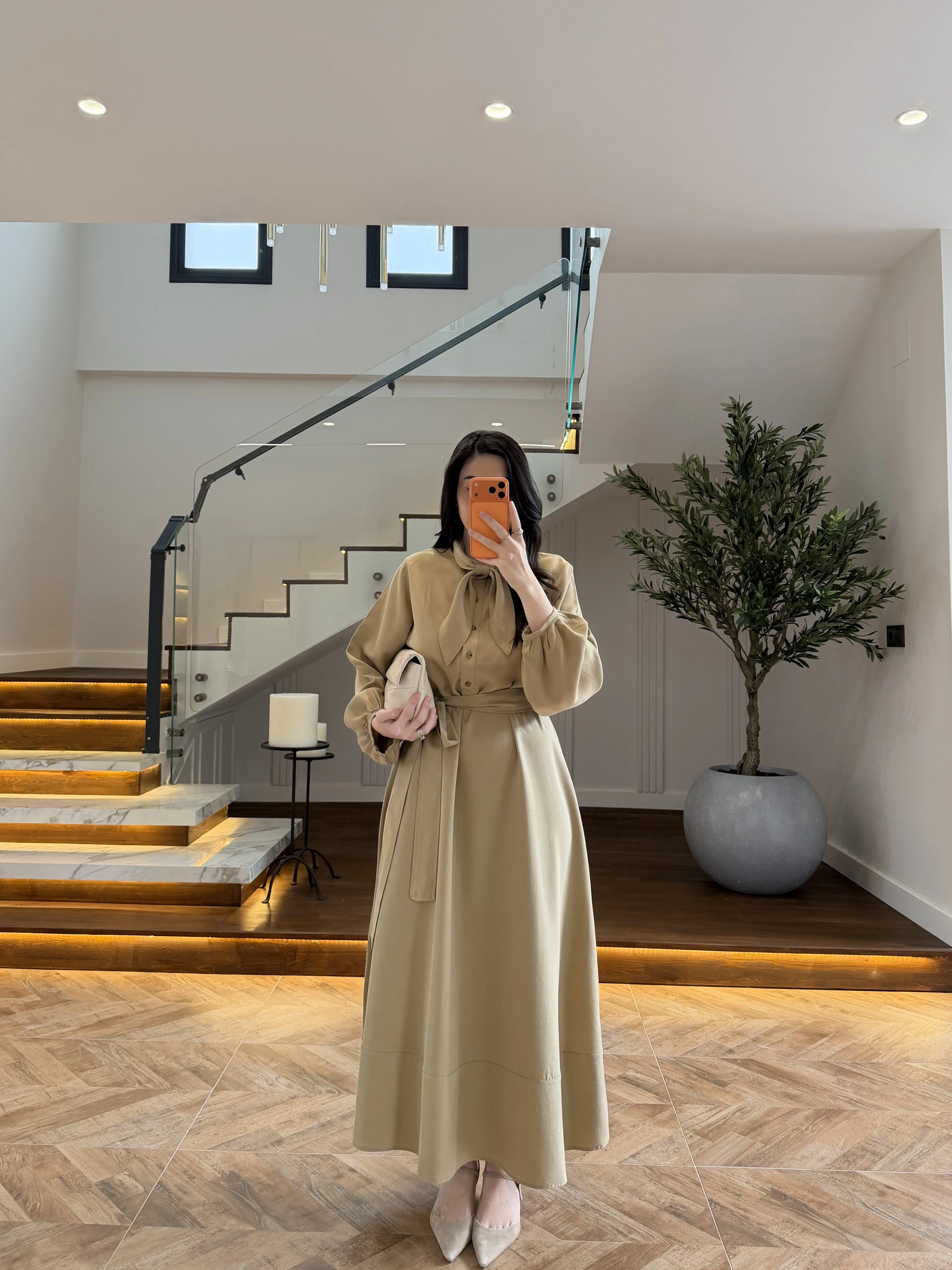 ÇAĞLA FULAR DETAY ELBİSE -2348