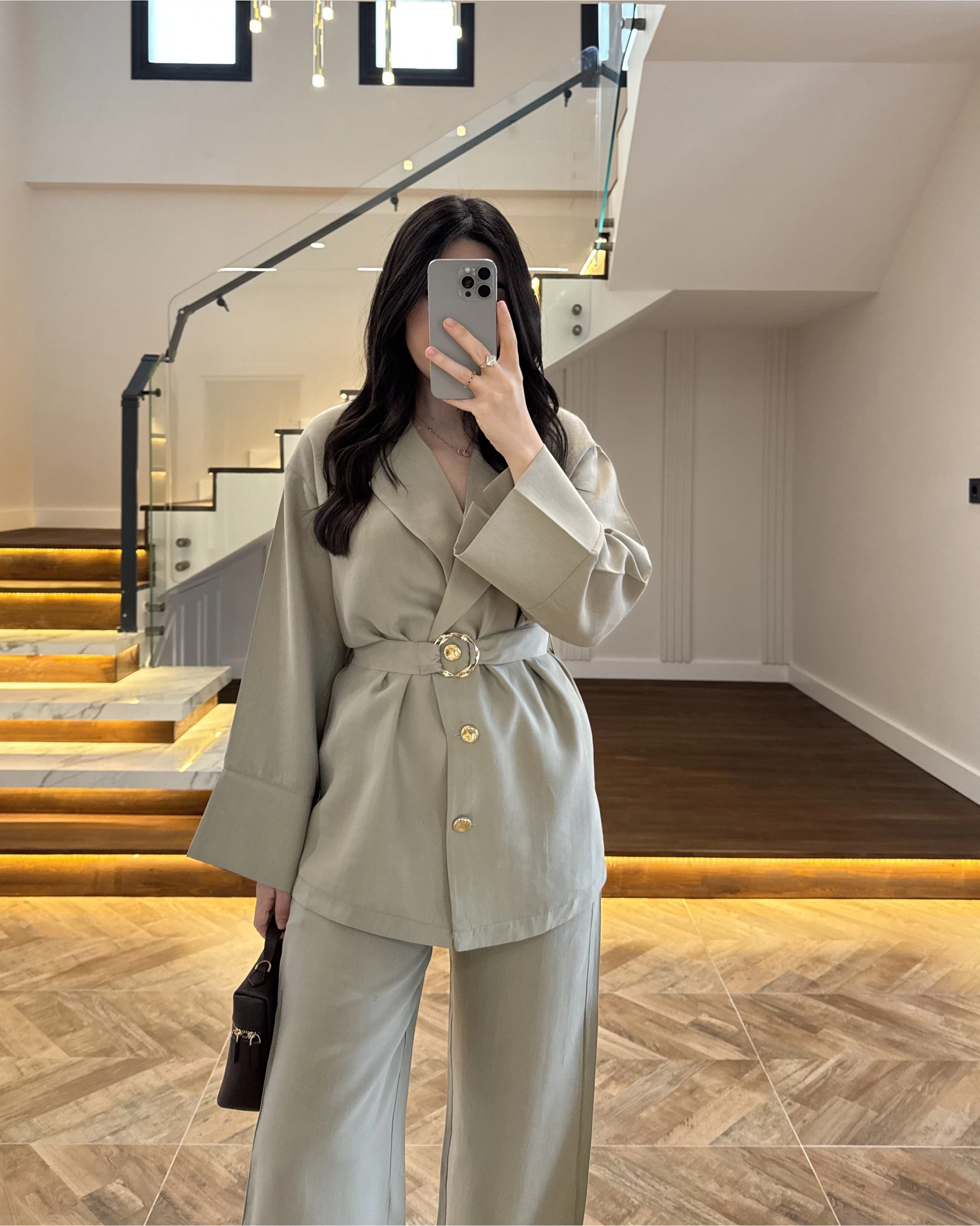 ÇAĞLA TOKA DETAYLI TUNİK TAKIM -8927