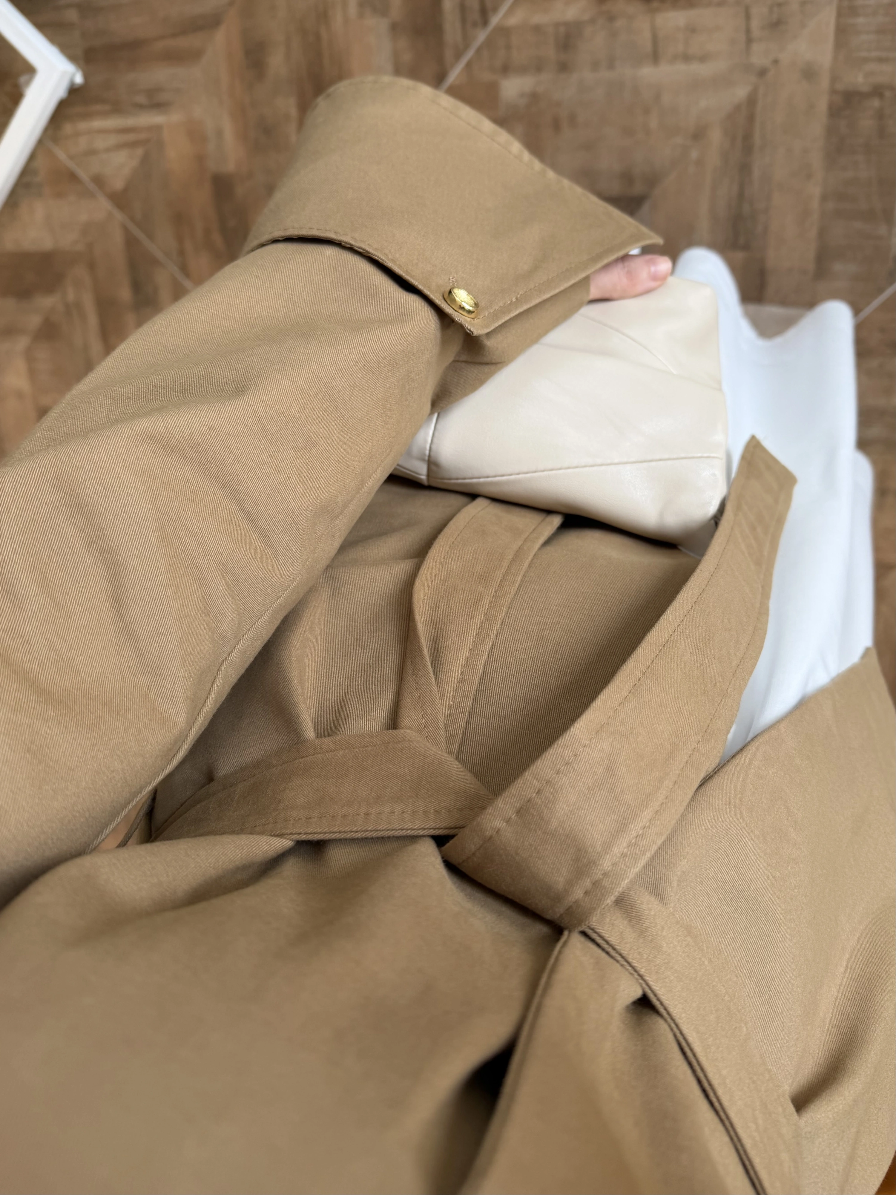 CAMEL KRUVAZE VOLAN DETAY CEKET-7733