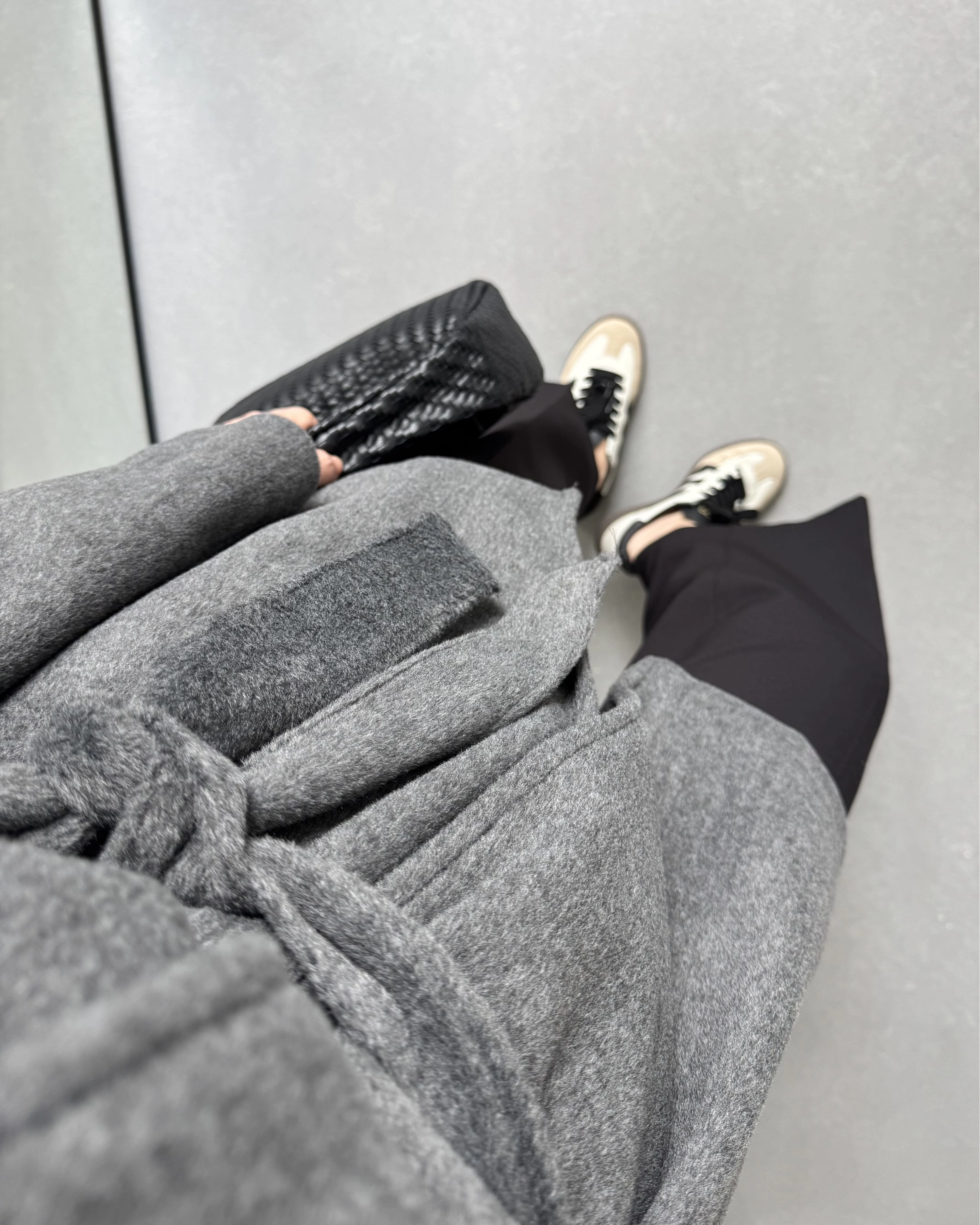 DİK YAKA KAŞE KABAN ANTRASİT