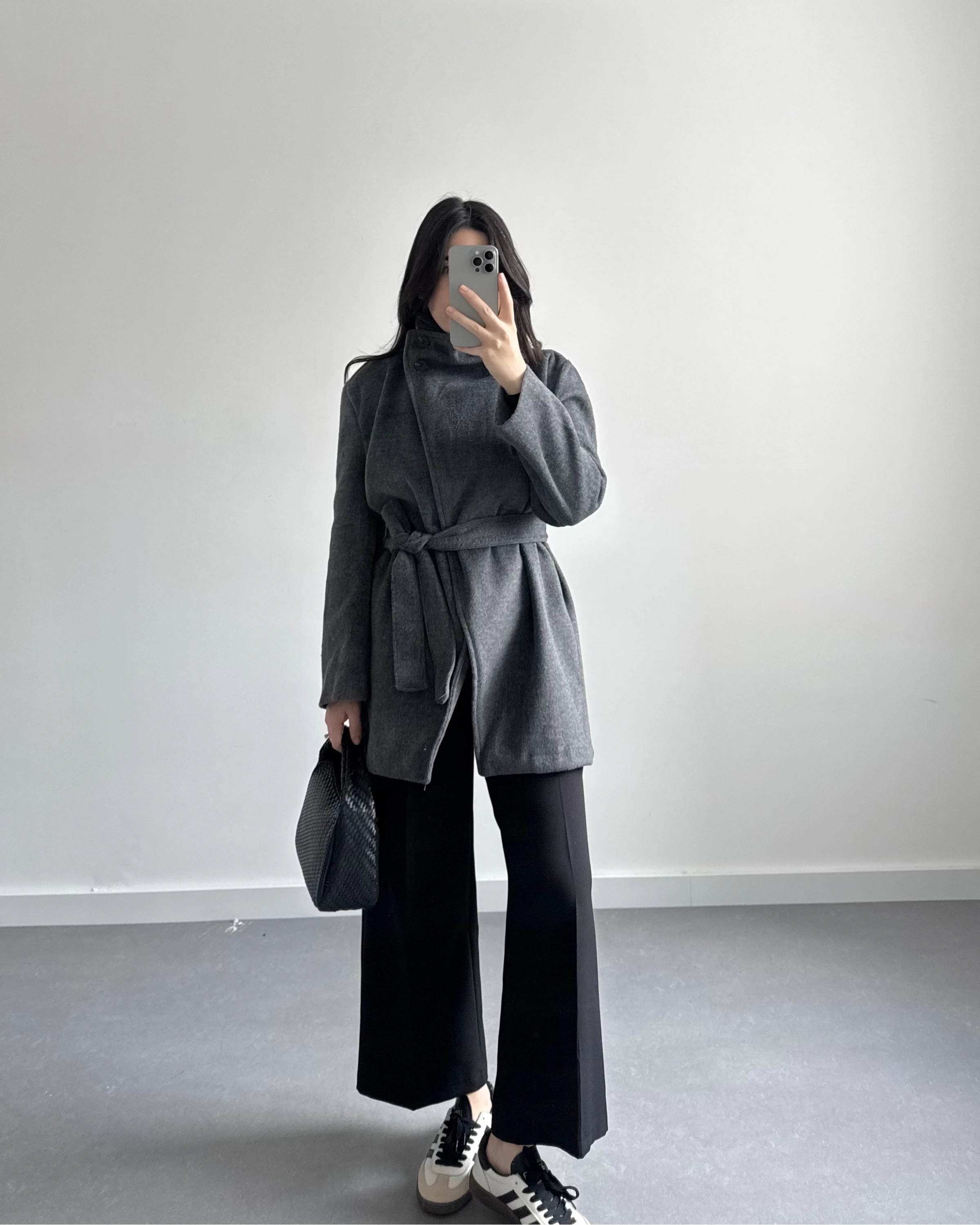 DİK YAKA KAŞE KABAN ANTRASİT