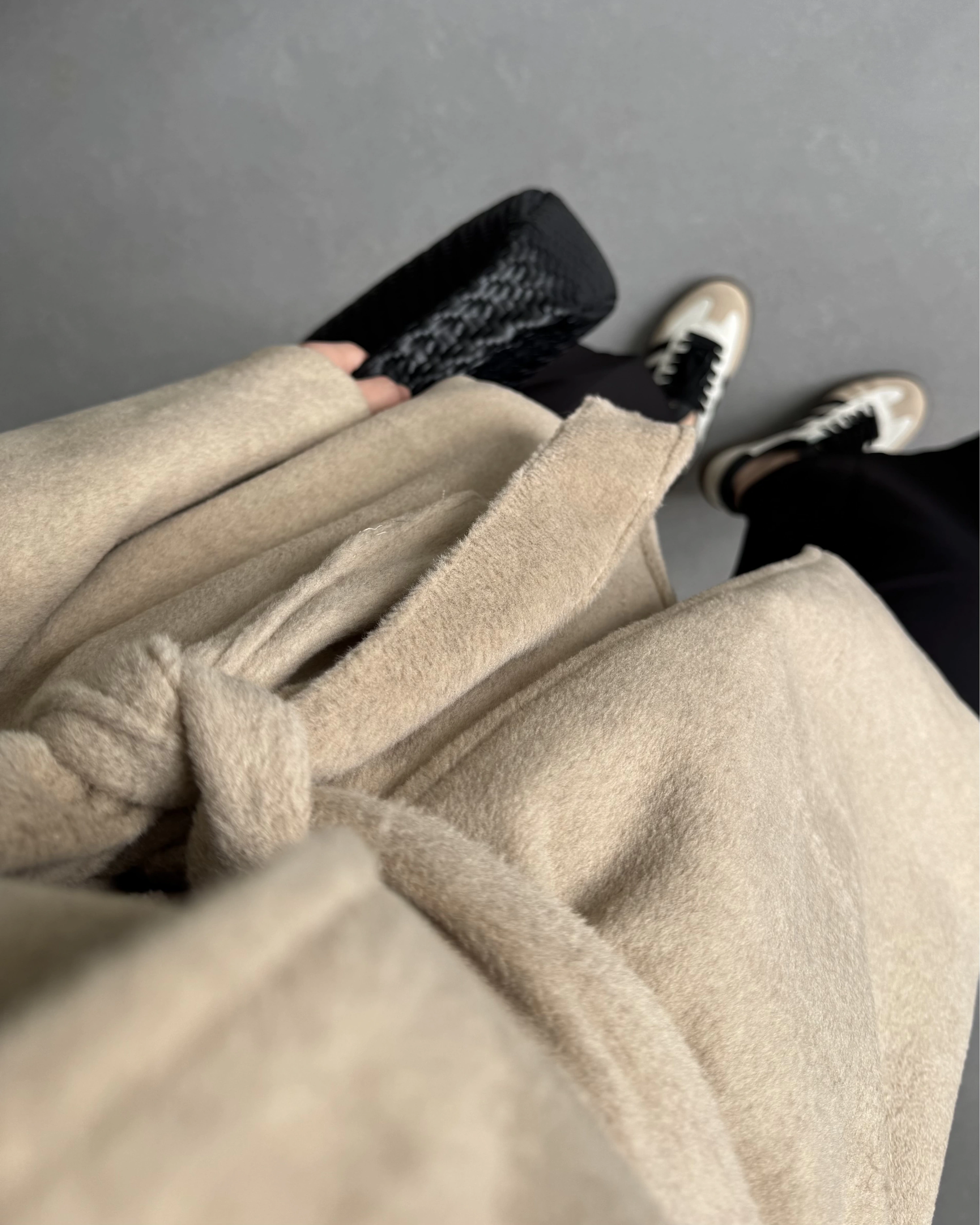 DİK YAKA KAŞE KABAN BEJ