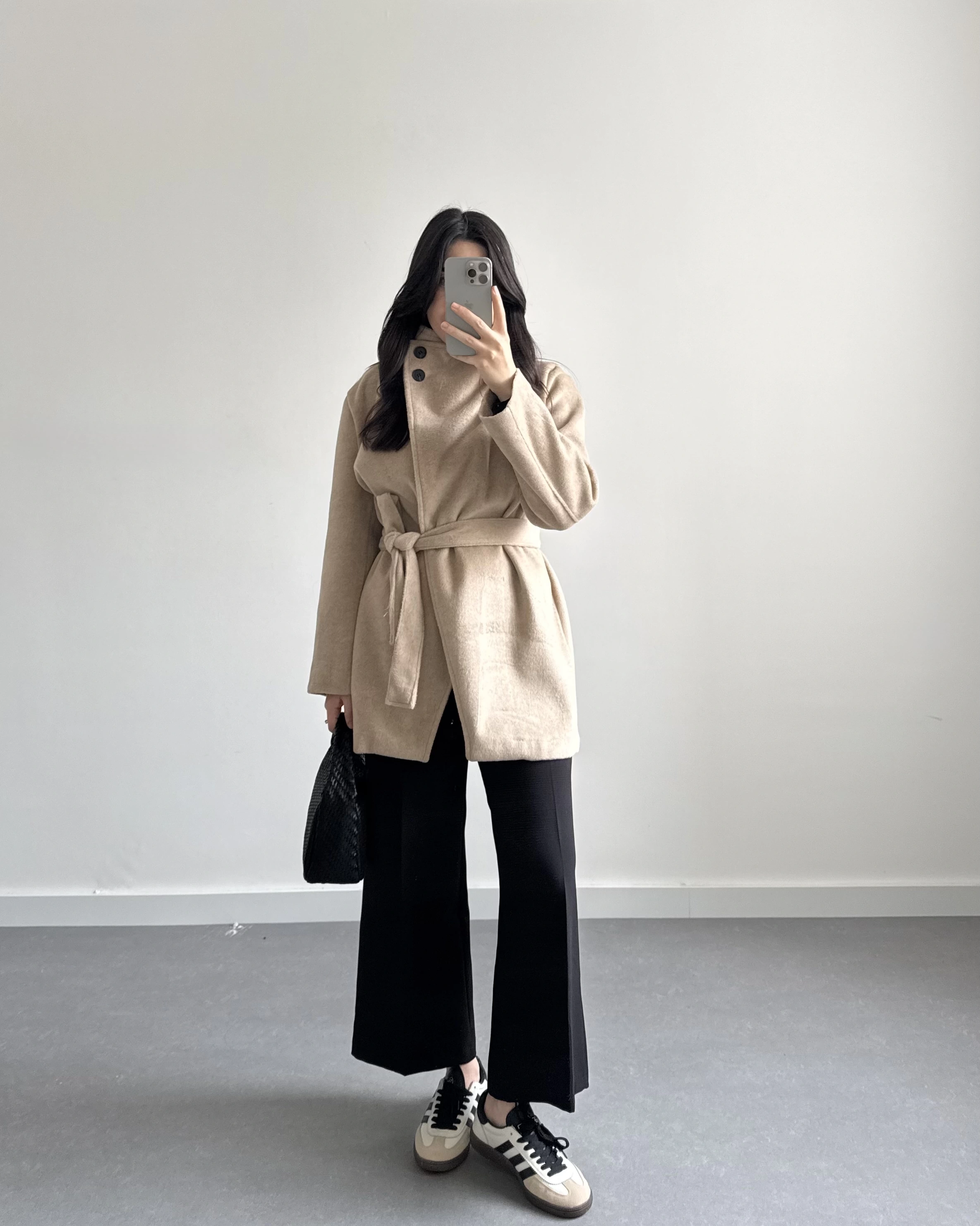 DİK YAKA KAŞE KABAN BEJ