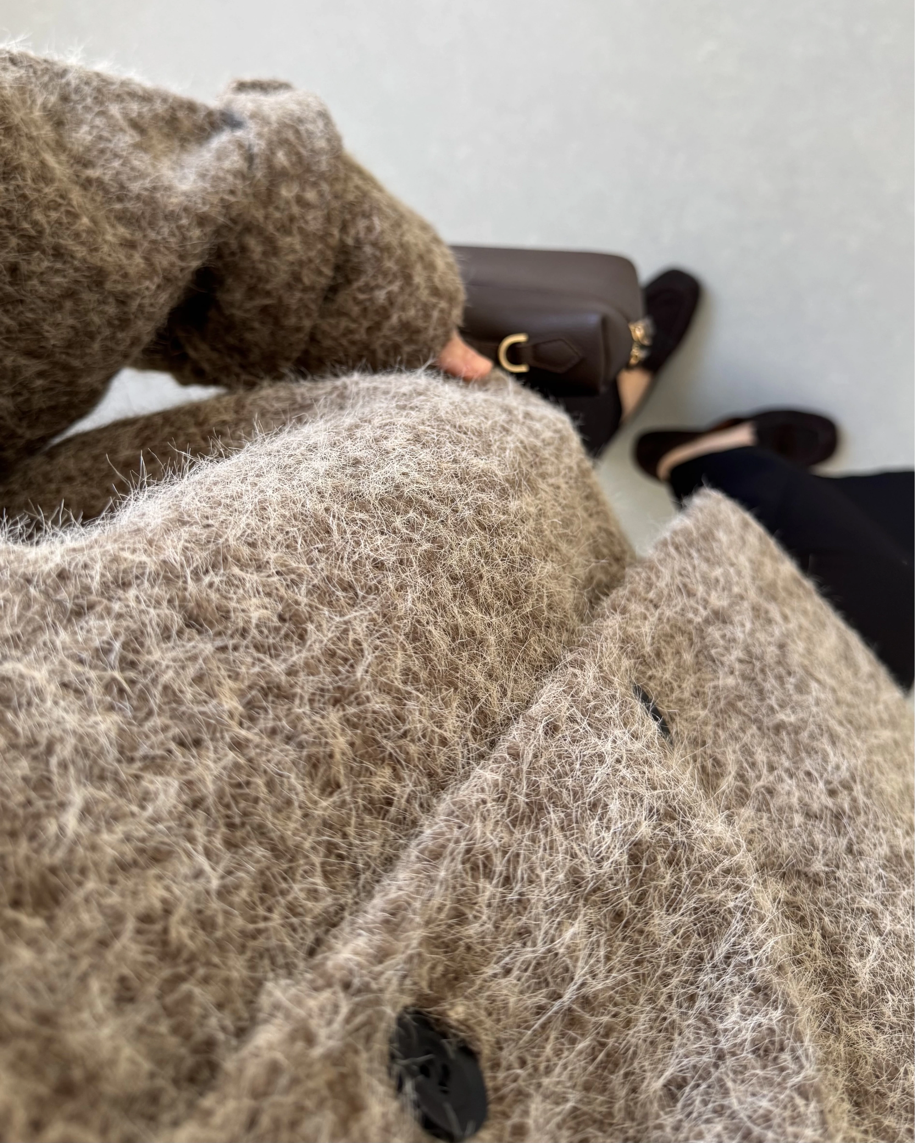 PREMİUM DÜĞMELİ KAŞE CEKET KAHVE