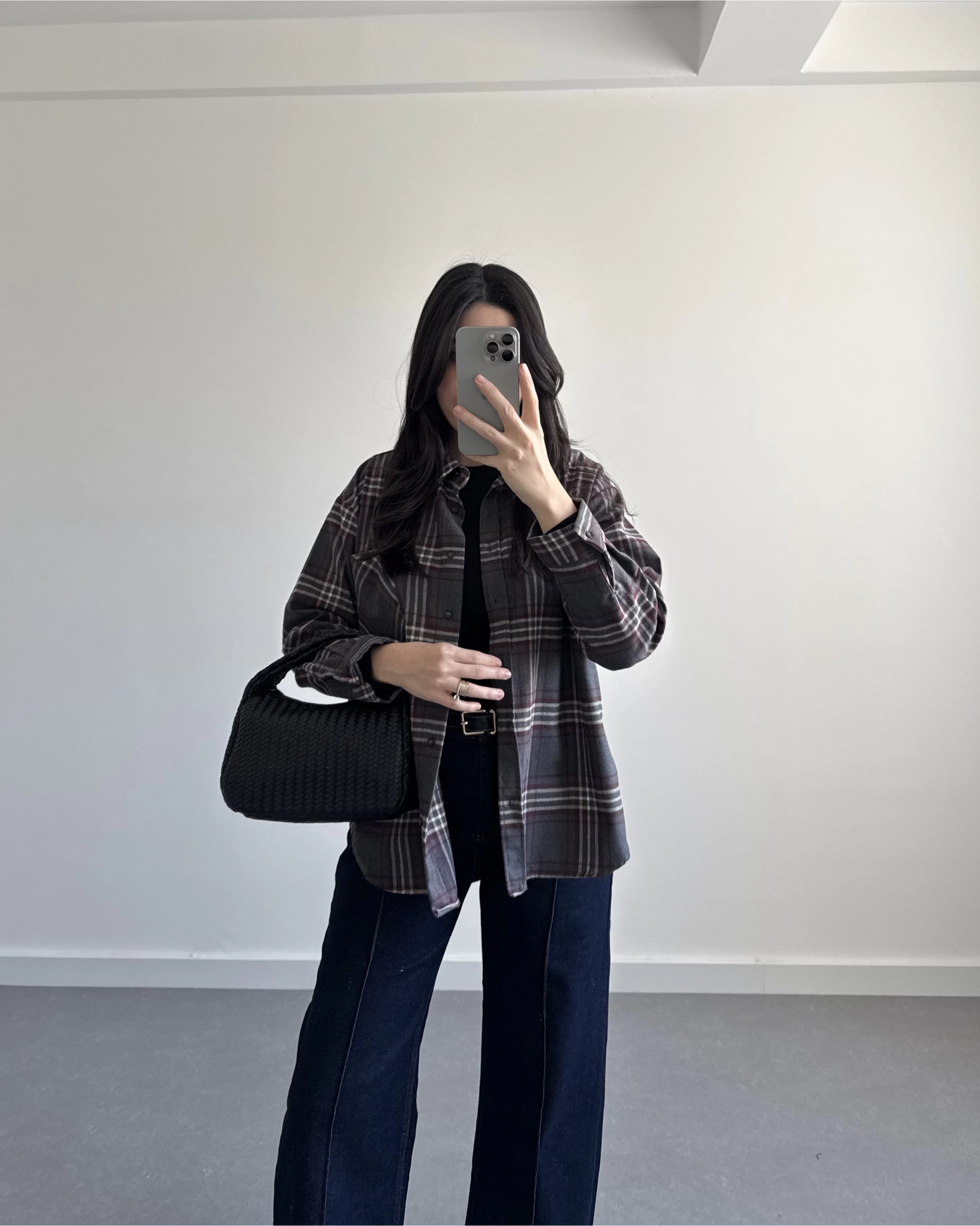 EKOSE DESEN GÖMLEK GRİ