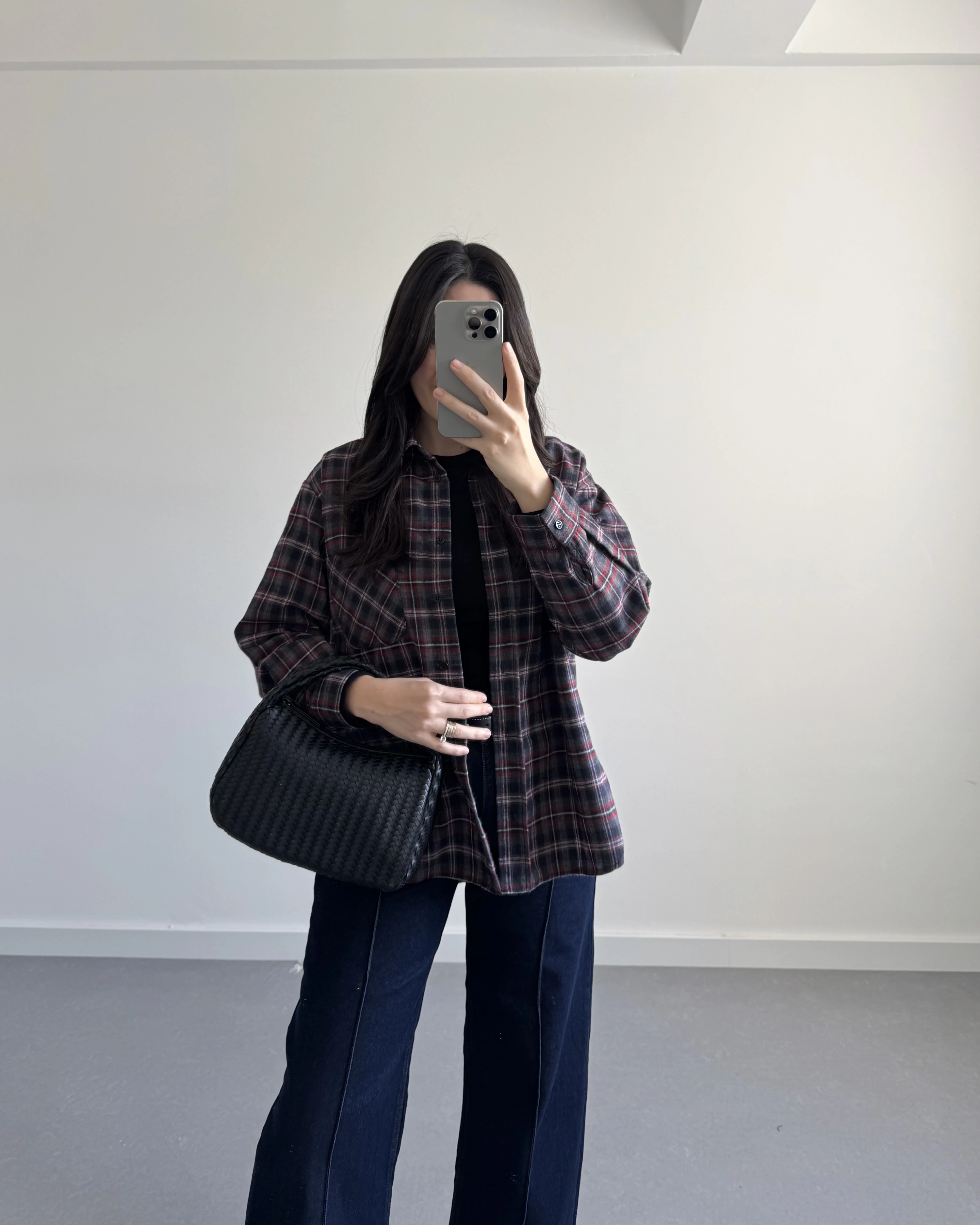 EKOSE DESEN GÖMLEK LACİVERT