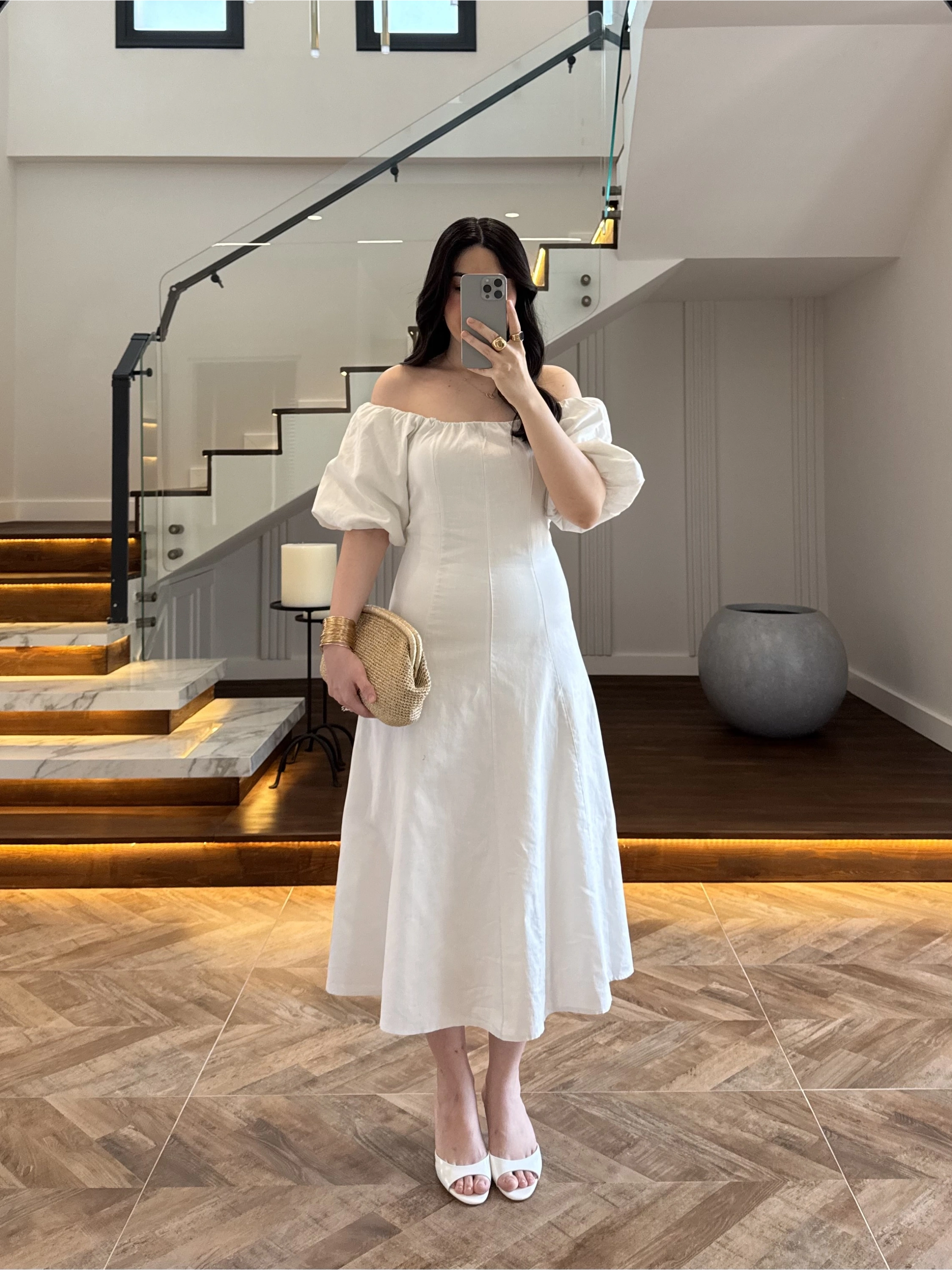 EKRU MADONNA YAKA ELBİSE -0465