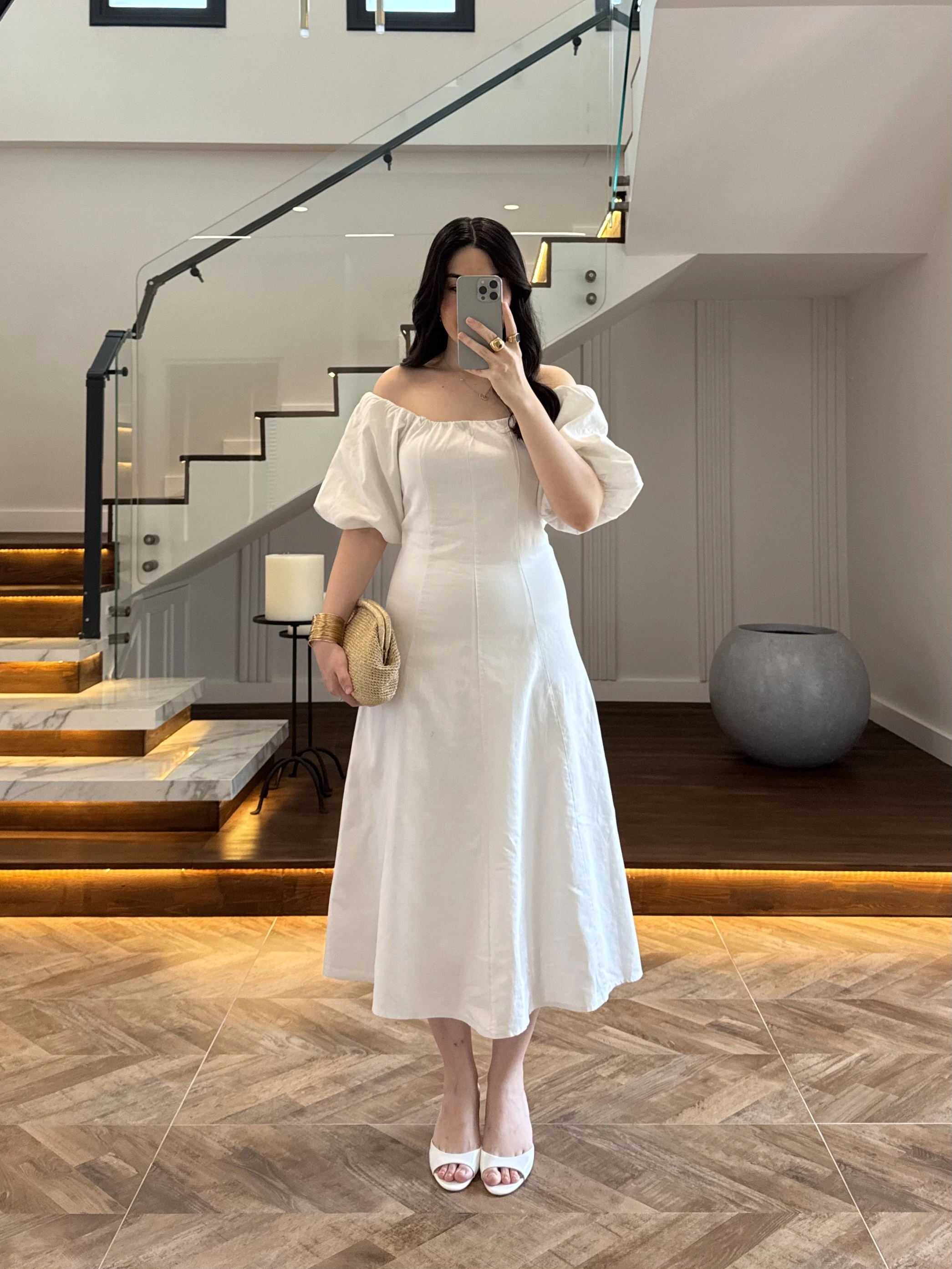 EKRU MADONNA YAKA ELBİSE -0465