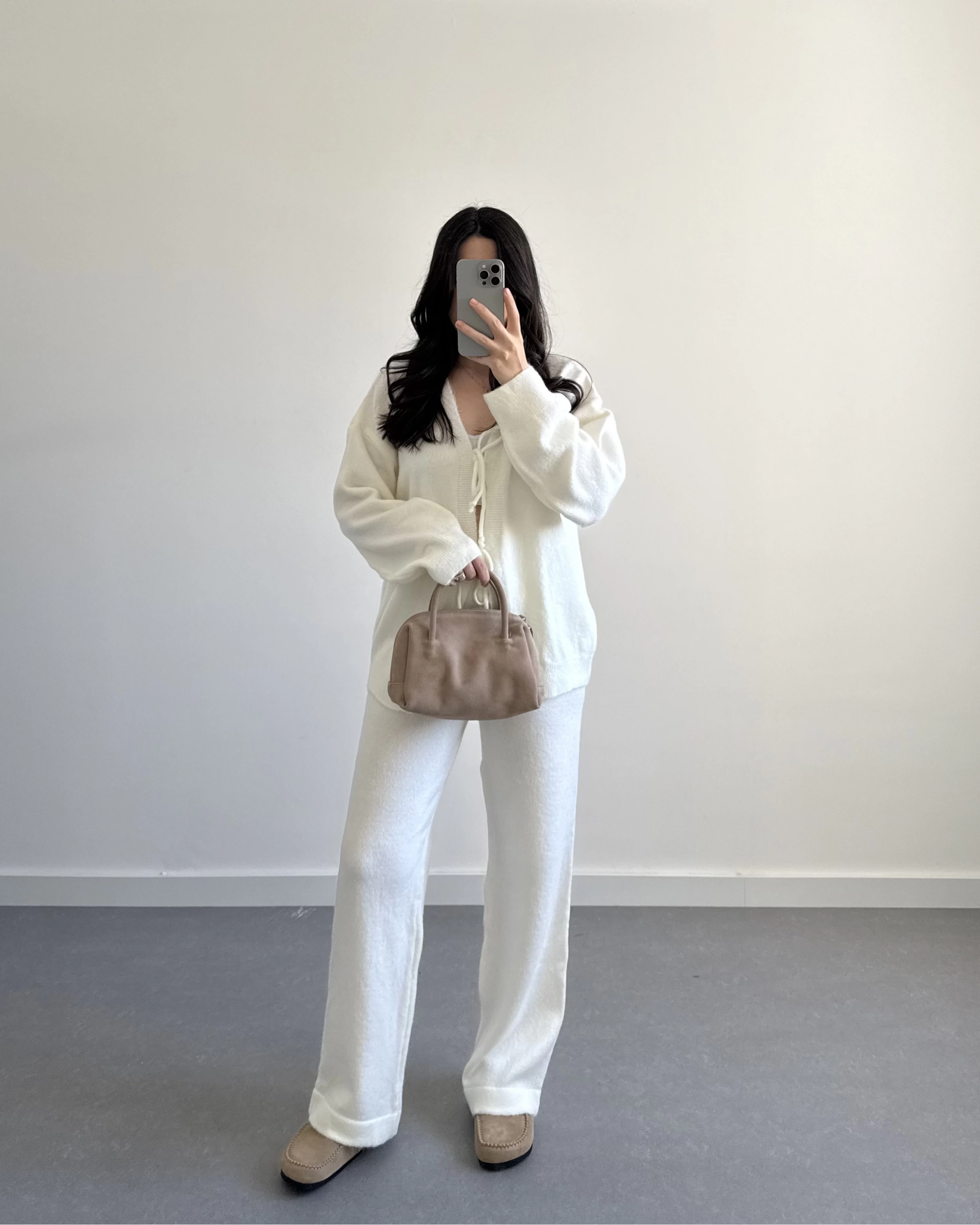 EKRU ÖNÜ BAĞLAMALI PİNTEREST TAKIM