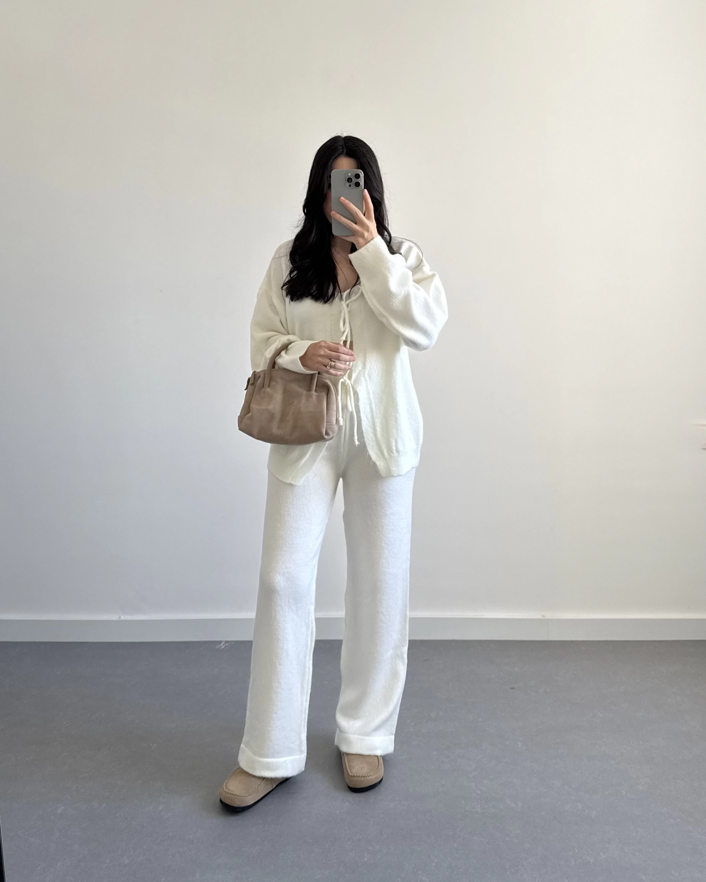 EKRU ÖNÜ BAĞLAMALI PİNTEREST TAKIM