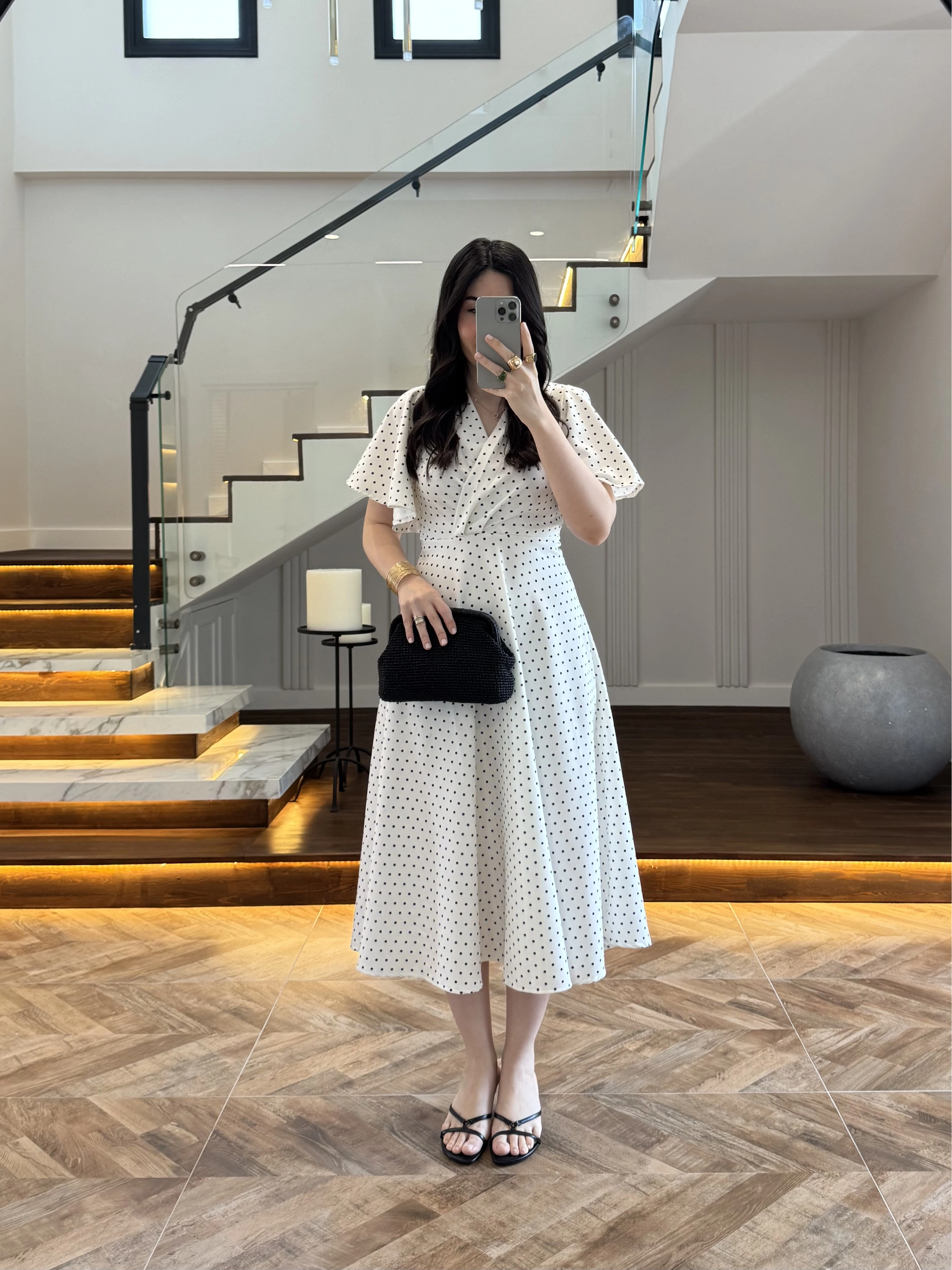 EKRU PUANTİYELİ ELBİSE- 4045