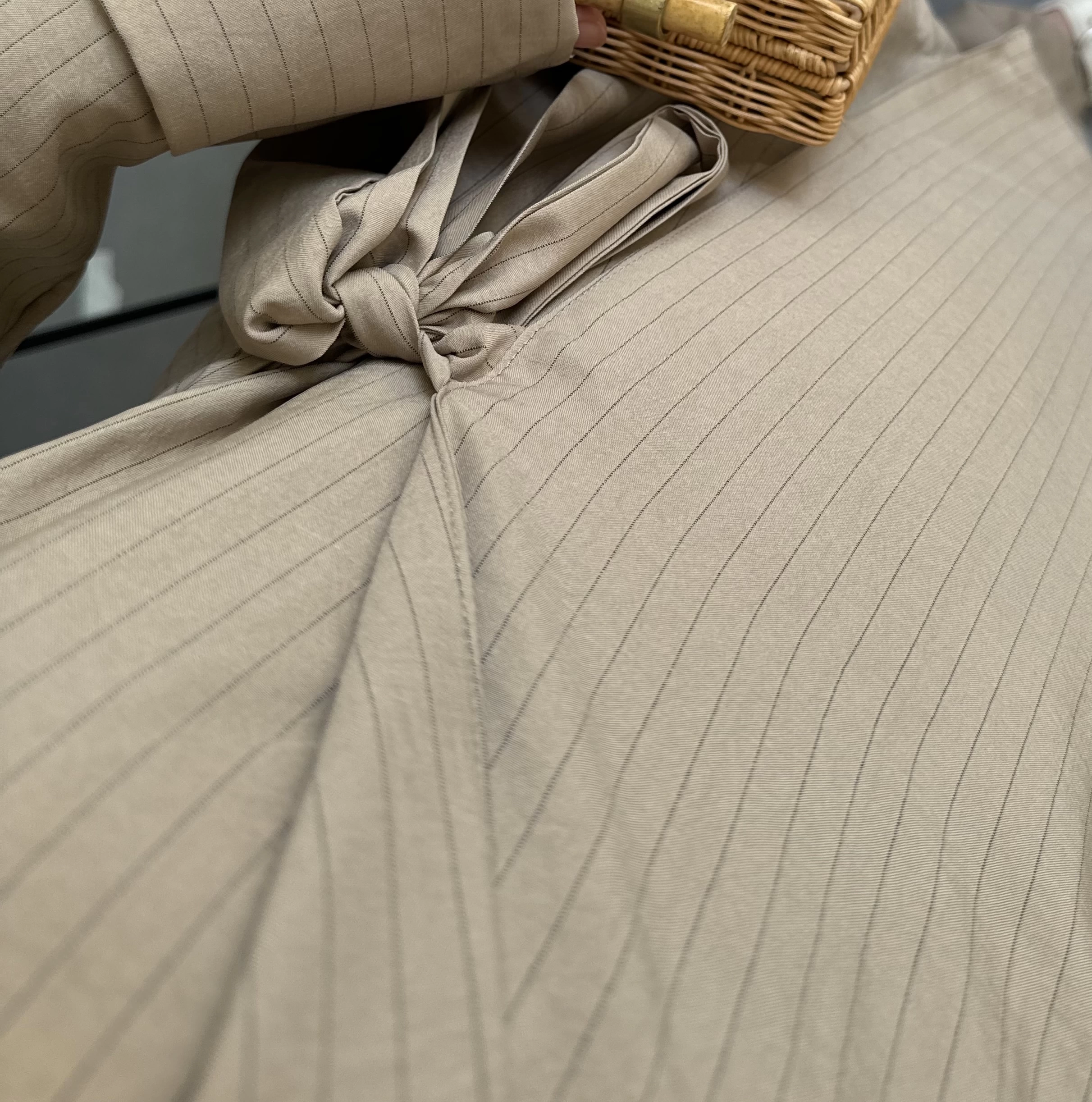 Elope vizon çizgili kimono takım