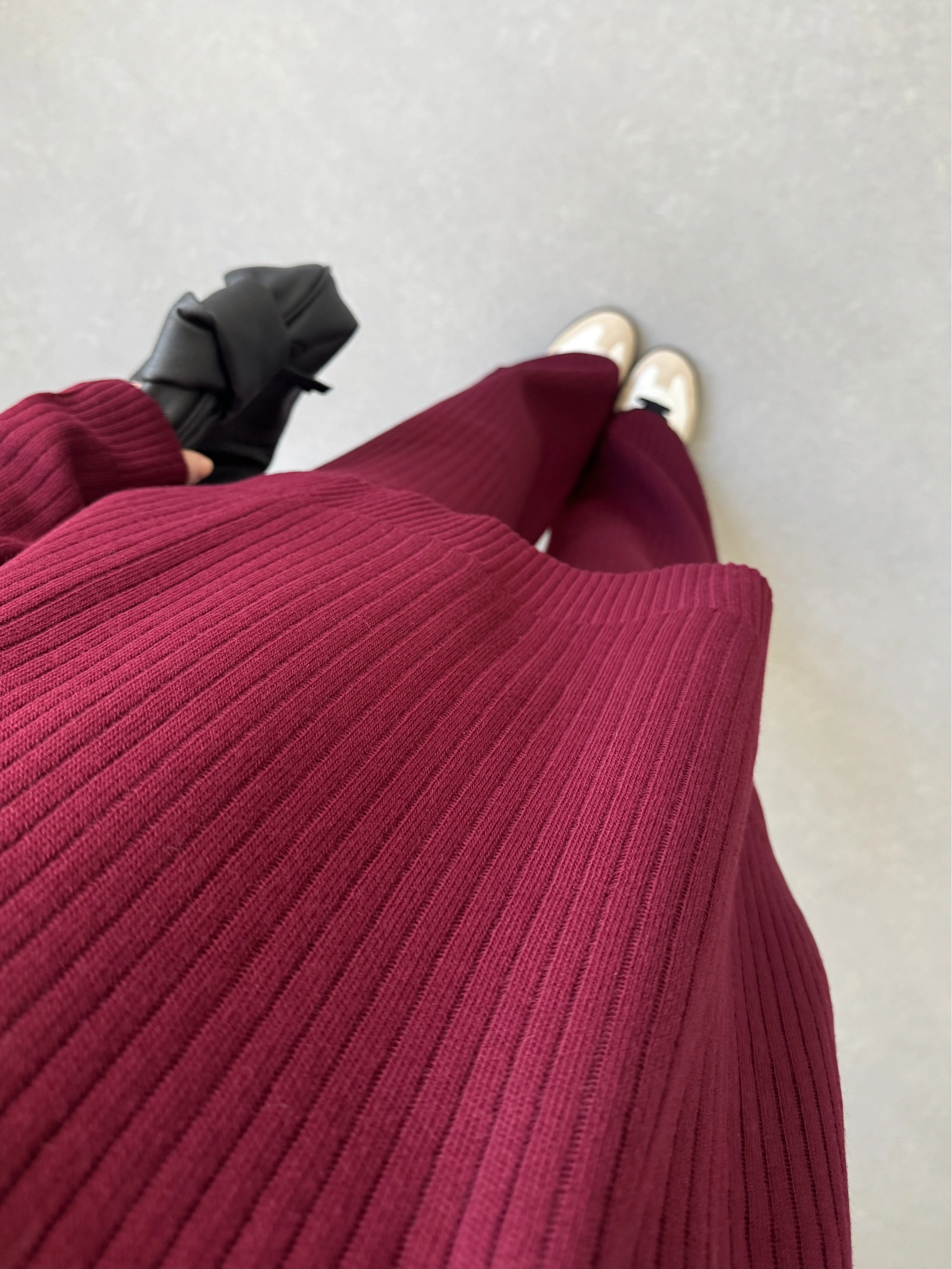 FİTİLLİ BORDO BASİC TRİKO TAKIM