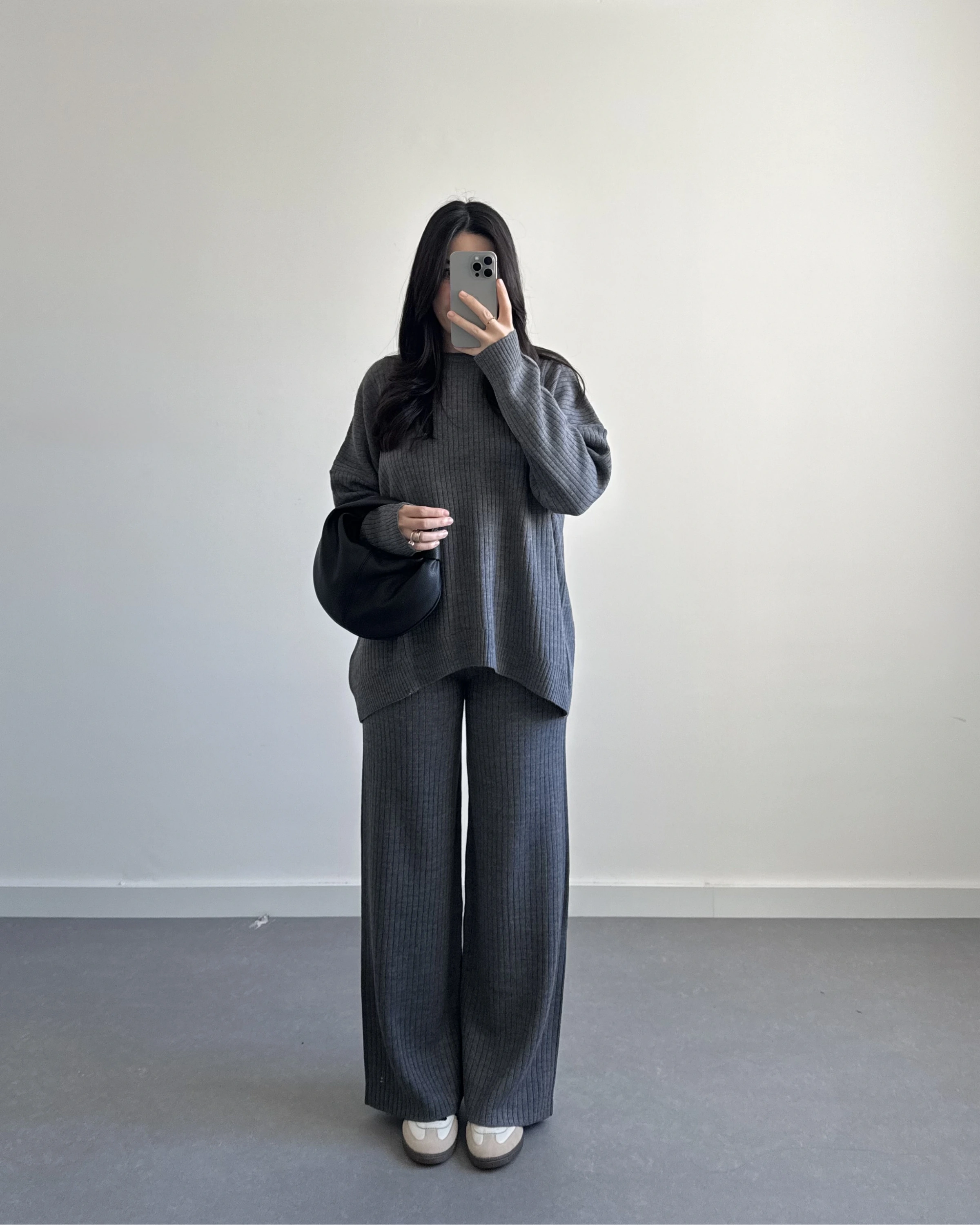 FİTİLLİ GRİ BASİC TRİKO TAKIM