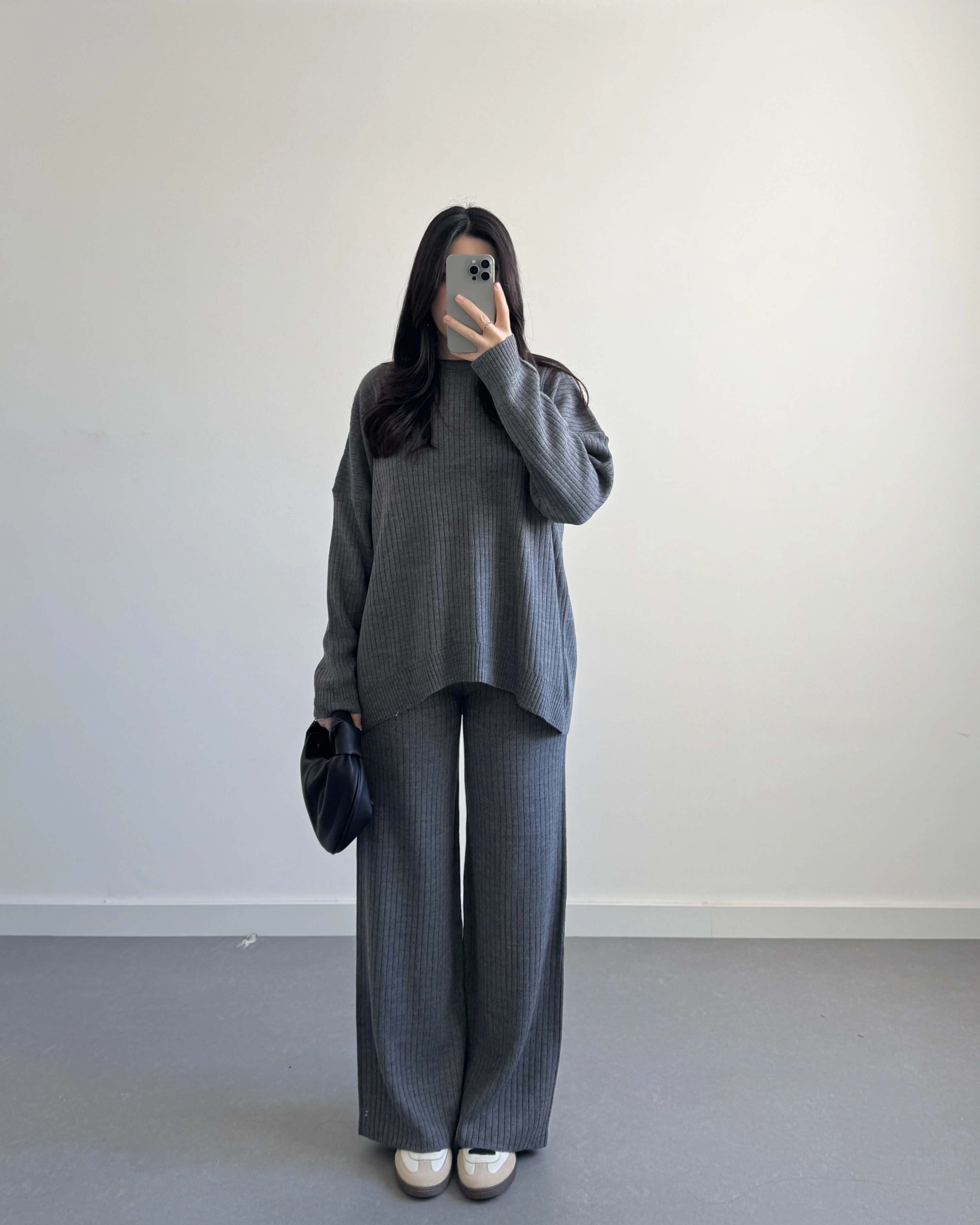 FİTİLLİ GRİ BASİC TRİKO TAKIM