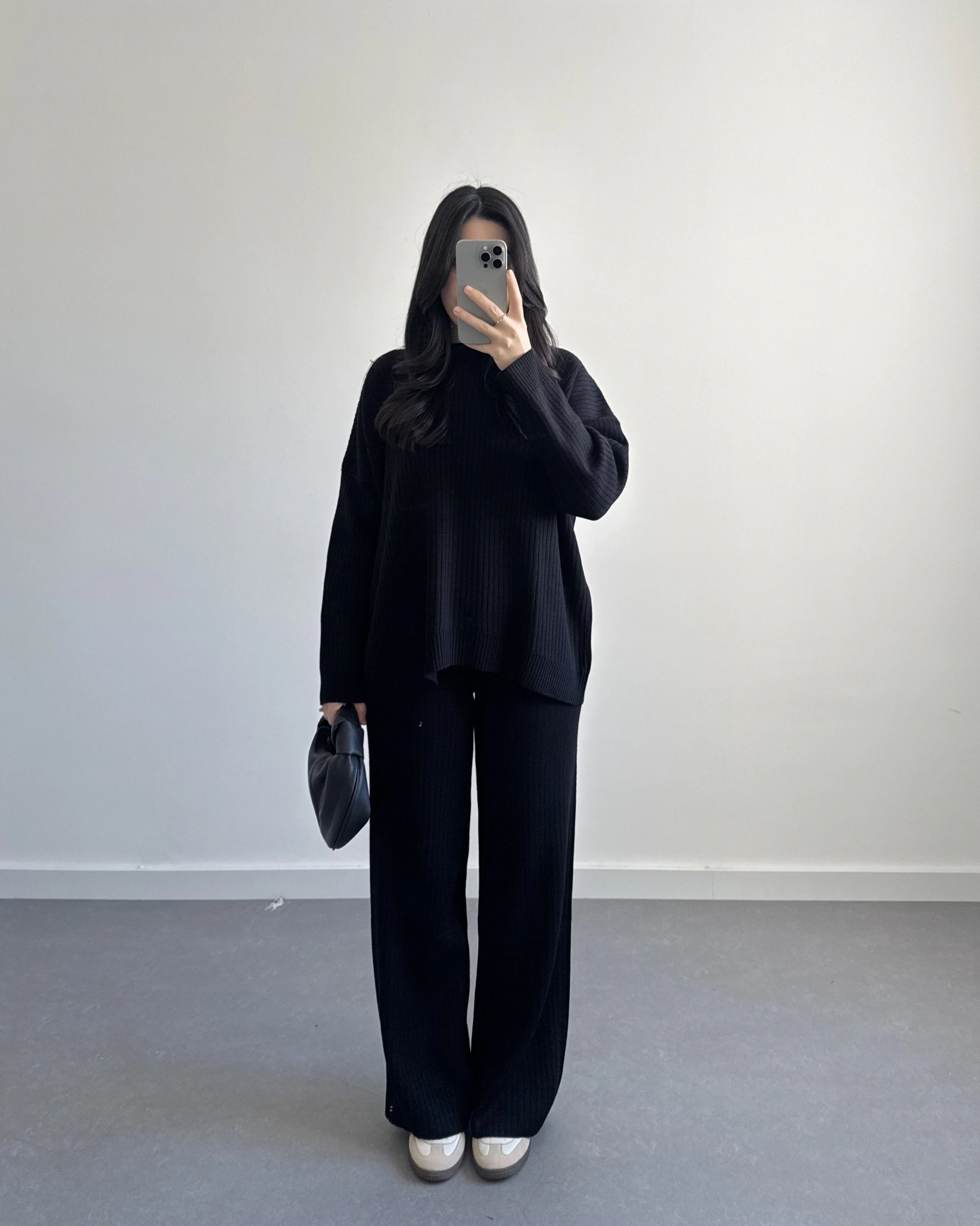 FİTİLLİ SİYAH BASİC TRİKO TAKIM