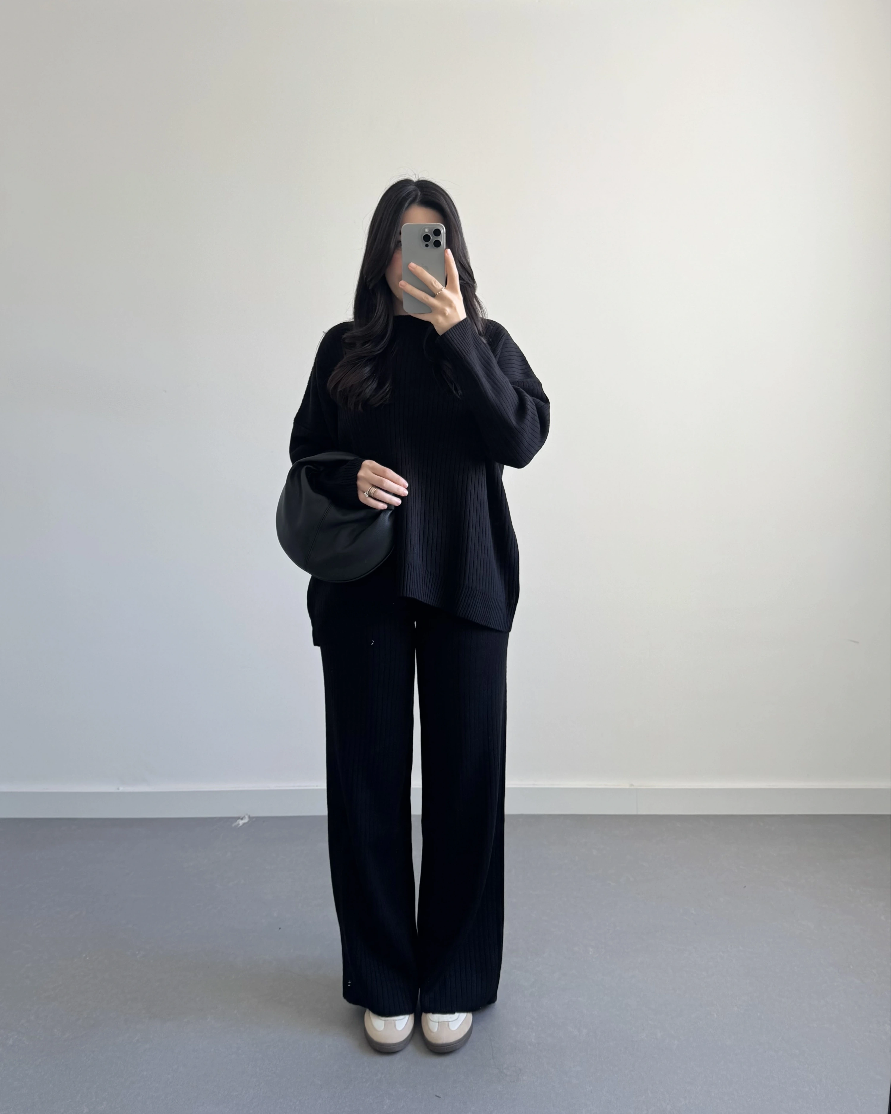 FİTİLLİ SİYAH BASİC TRİKO TAKIM