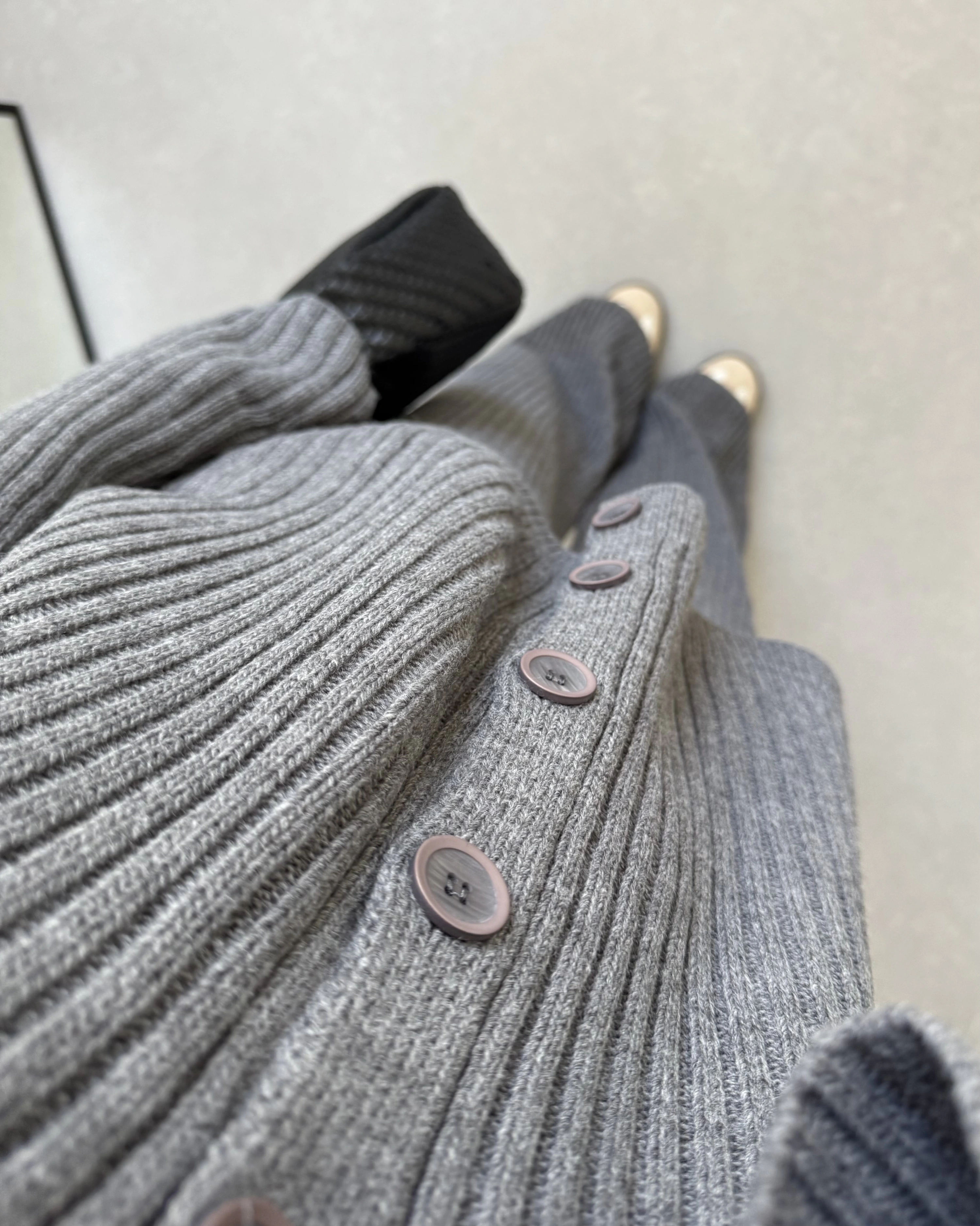 GRİ BASİC FİTİLLİ HIRKA TAKIM