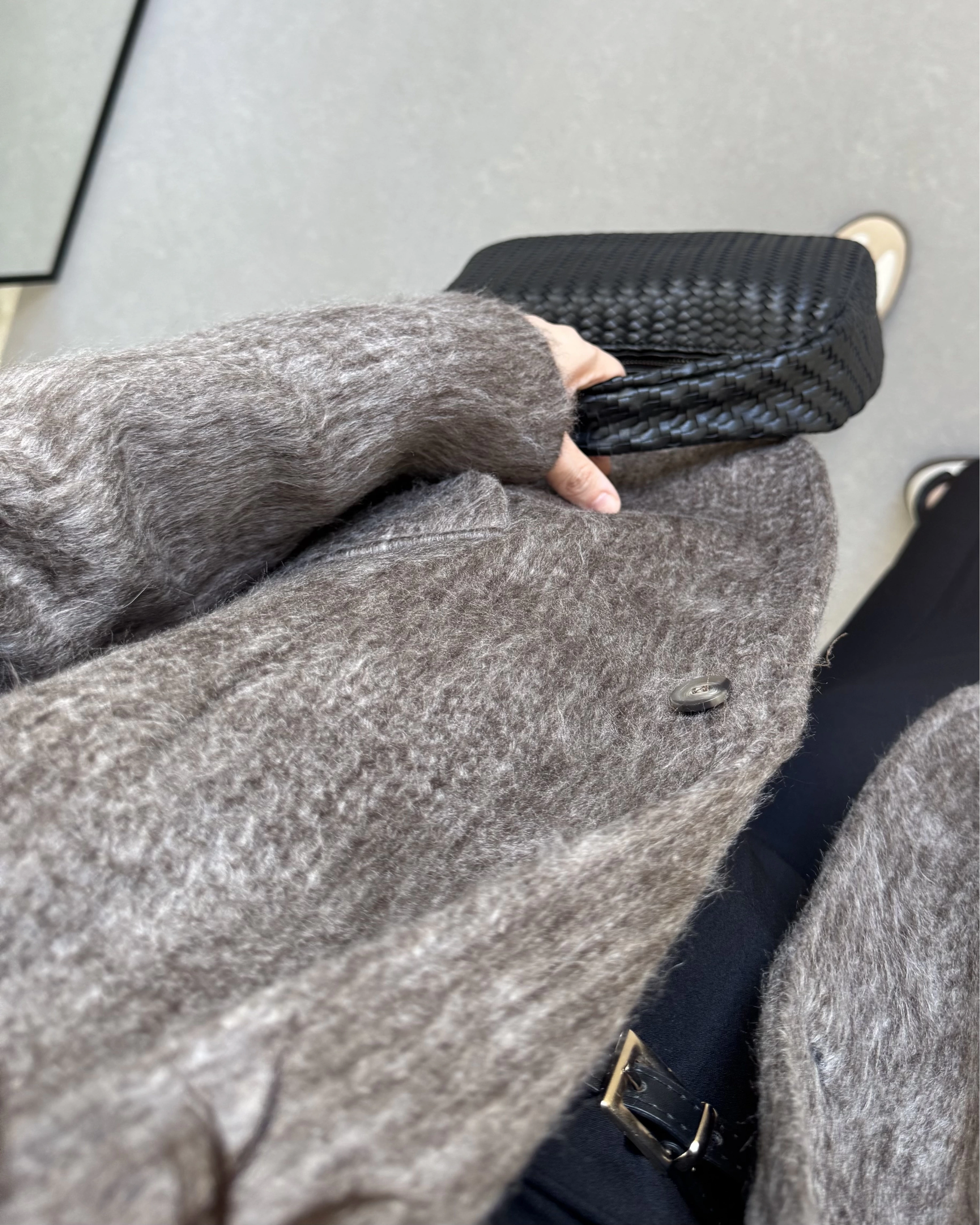 GRİ - KAHVE SAKALLI BLAZER CEKET