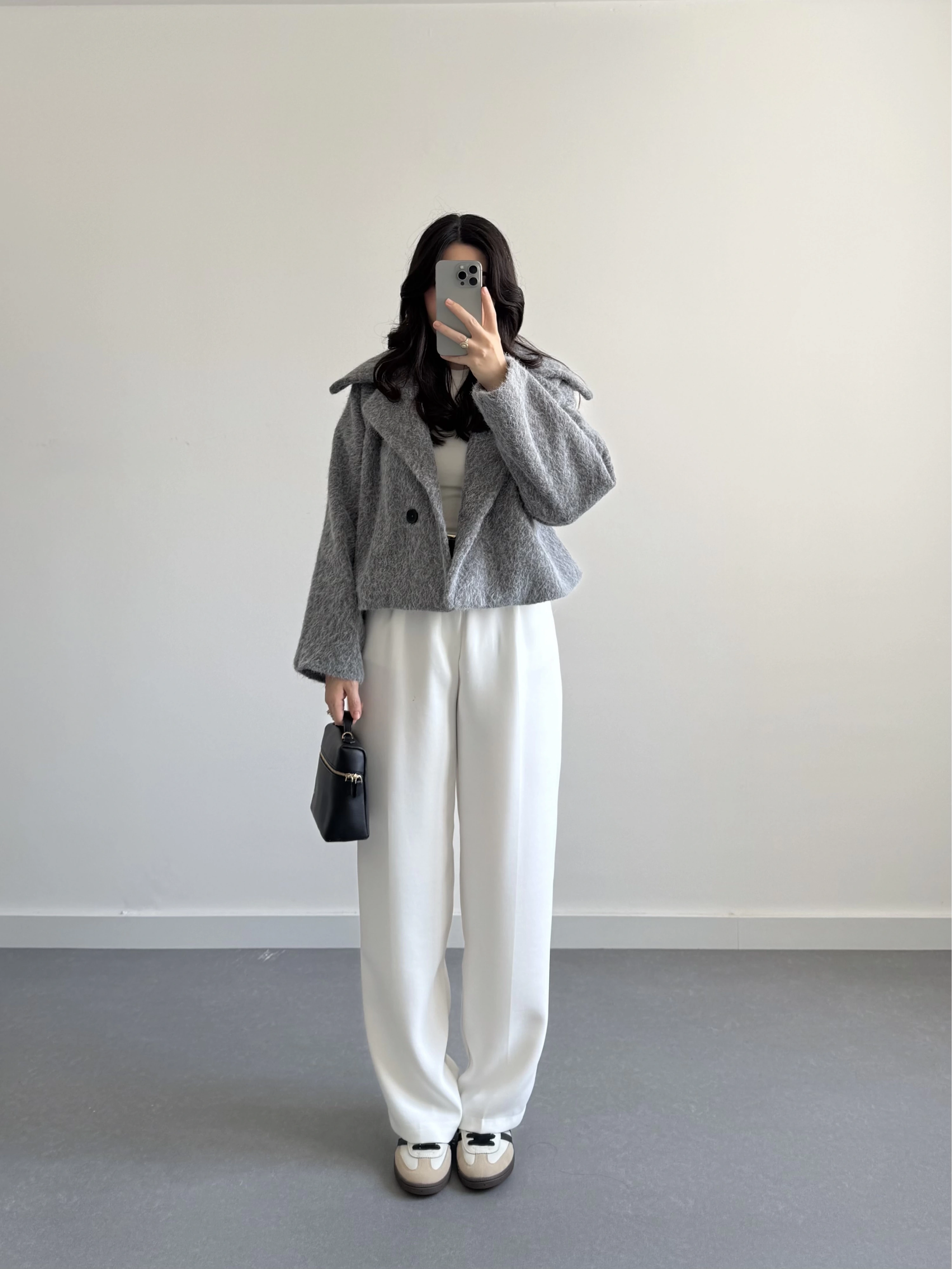 GRİ KAŞE SAKALLI CEKET