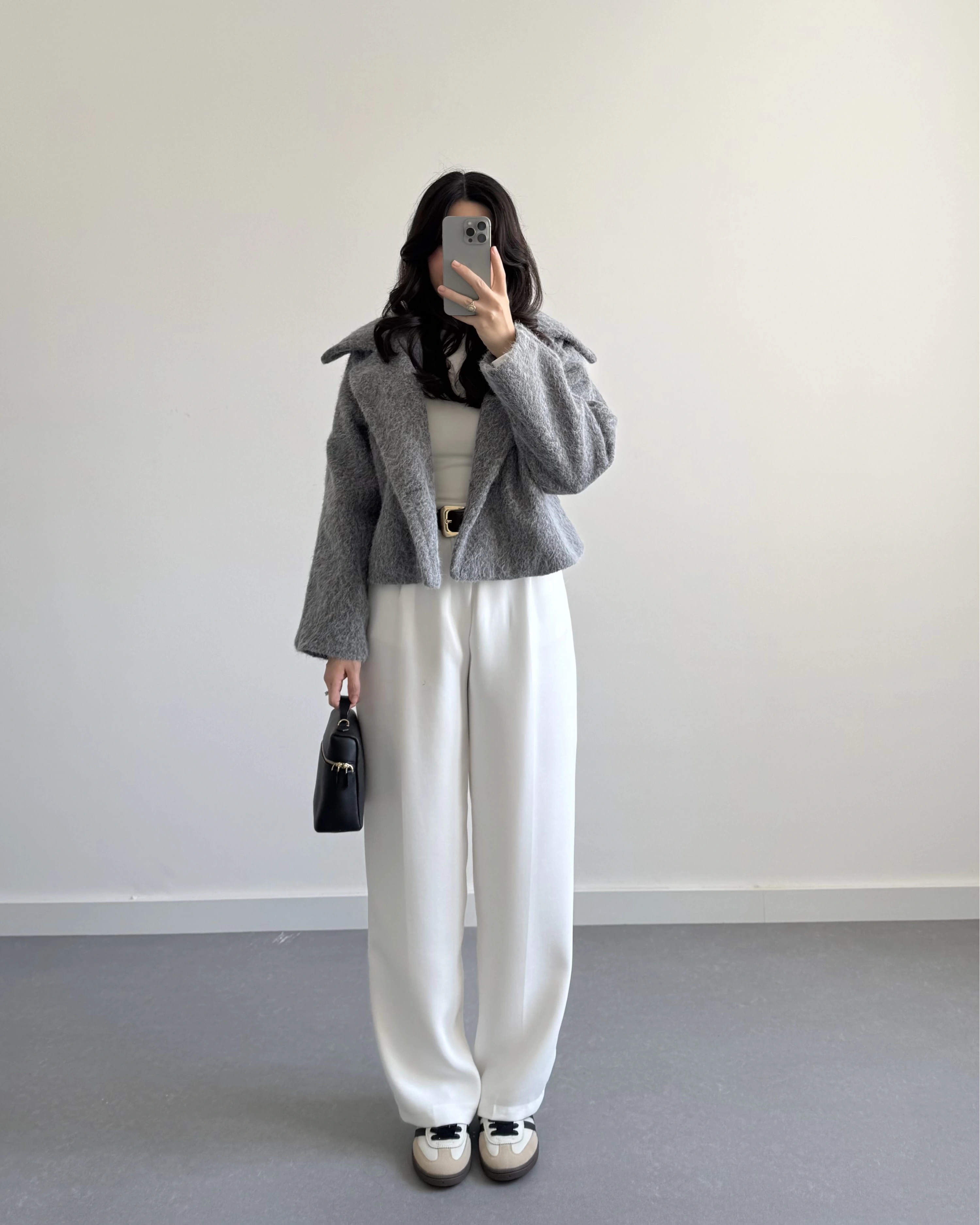 GRİ KAŞE SAKALLI CEKET