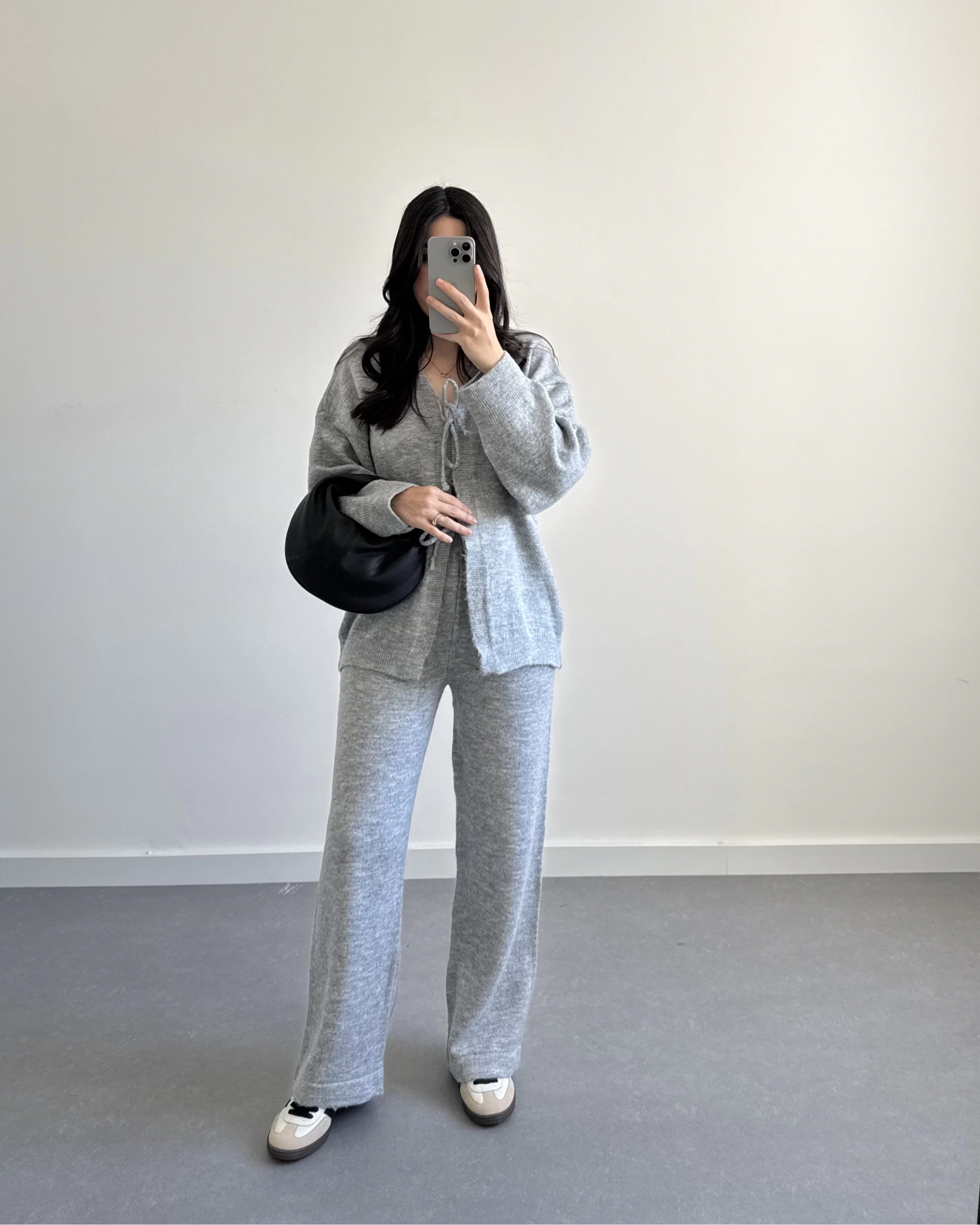 GRİ ÖNÜ BAĞLAMALI PİNTEREST TAKIM