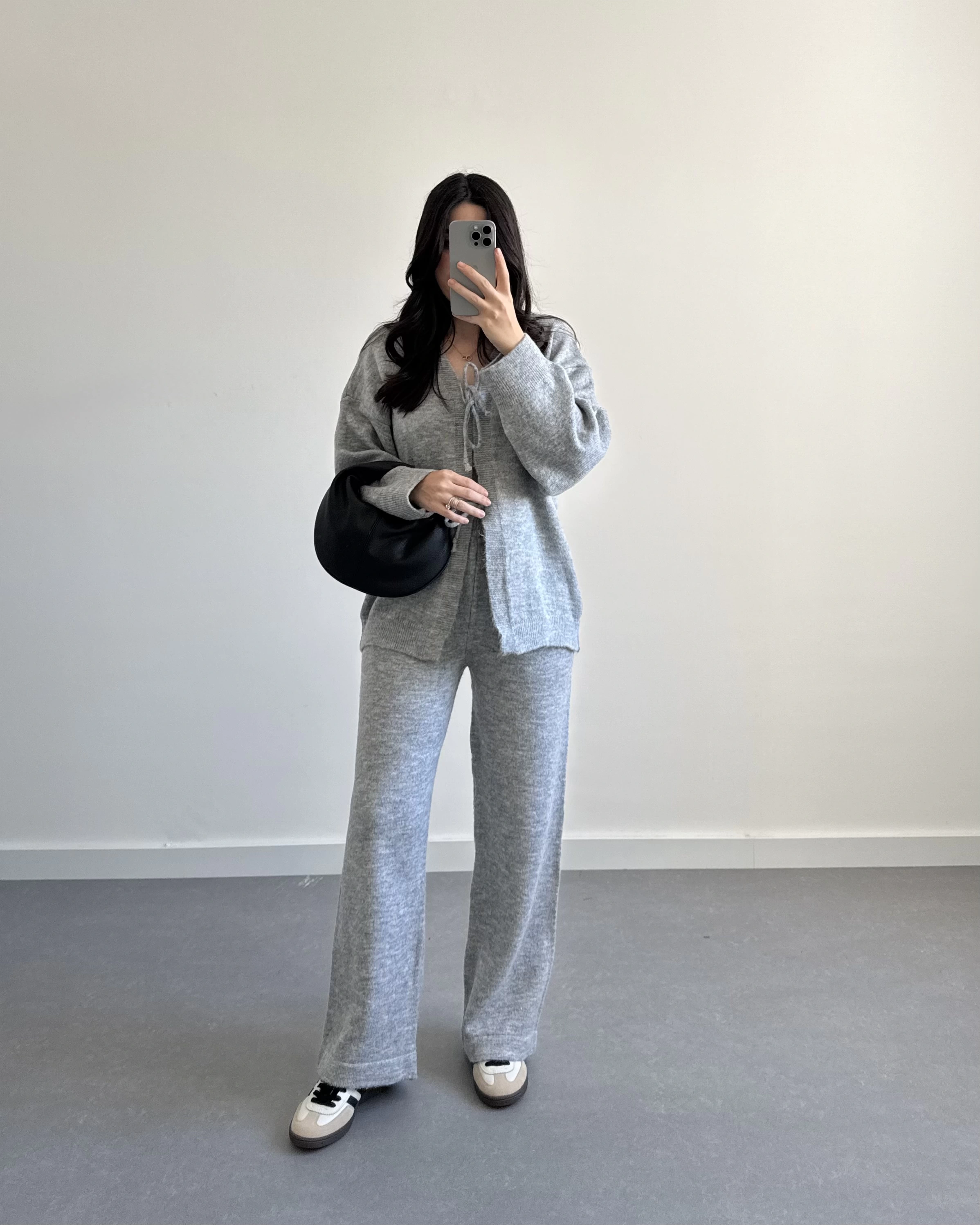 GRİ ÖNÜ BAĞLAMALI PİNTEREST TAKIM