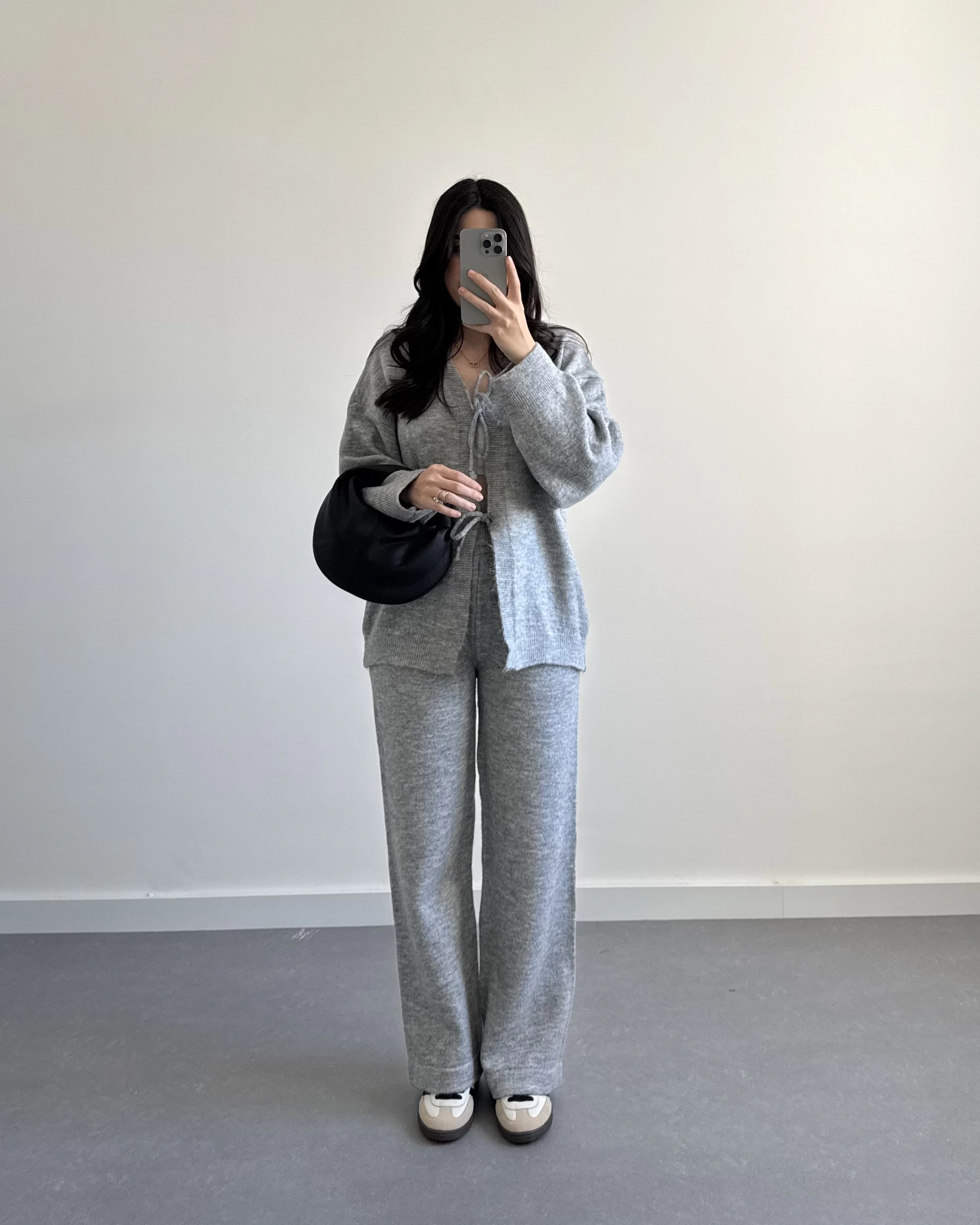 GRİ ÖNÜ BAĞLAMALI PİNTEREST TAKIM