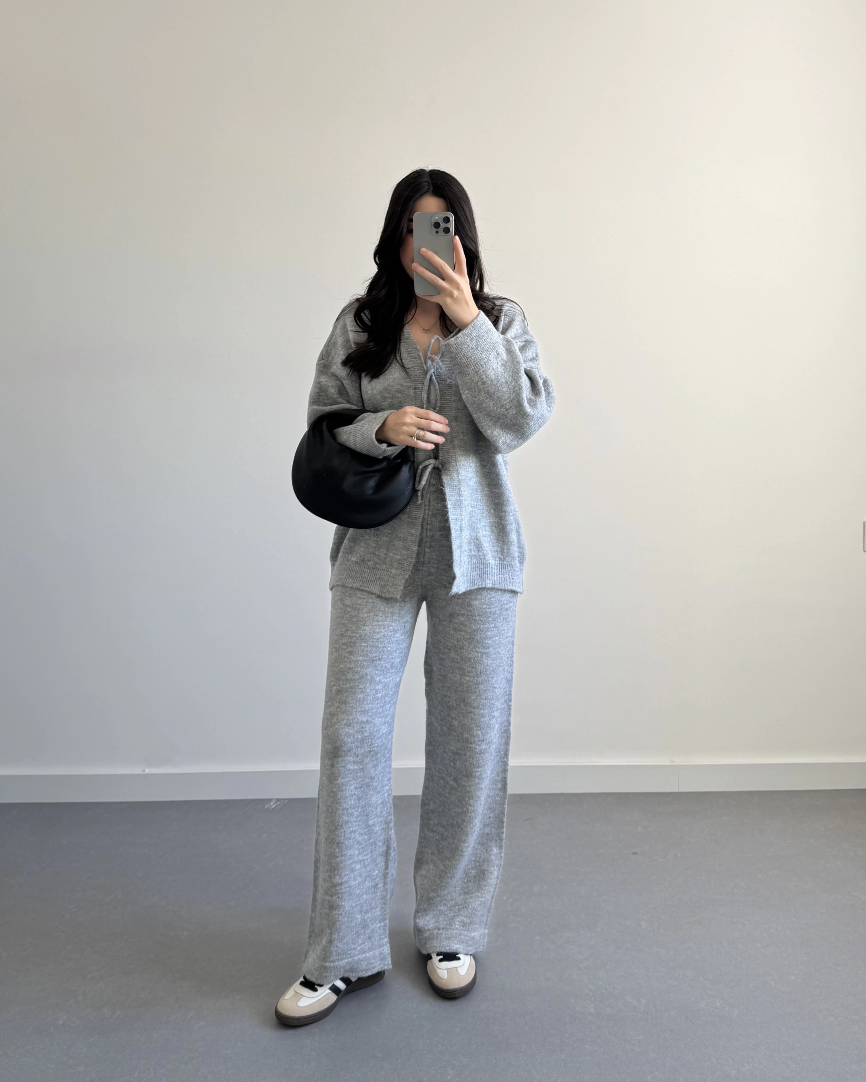 GRİ ÖNÜ BAĞLAMALI PİNTEREST TAKIM