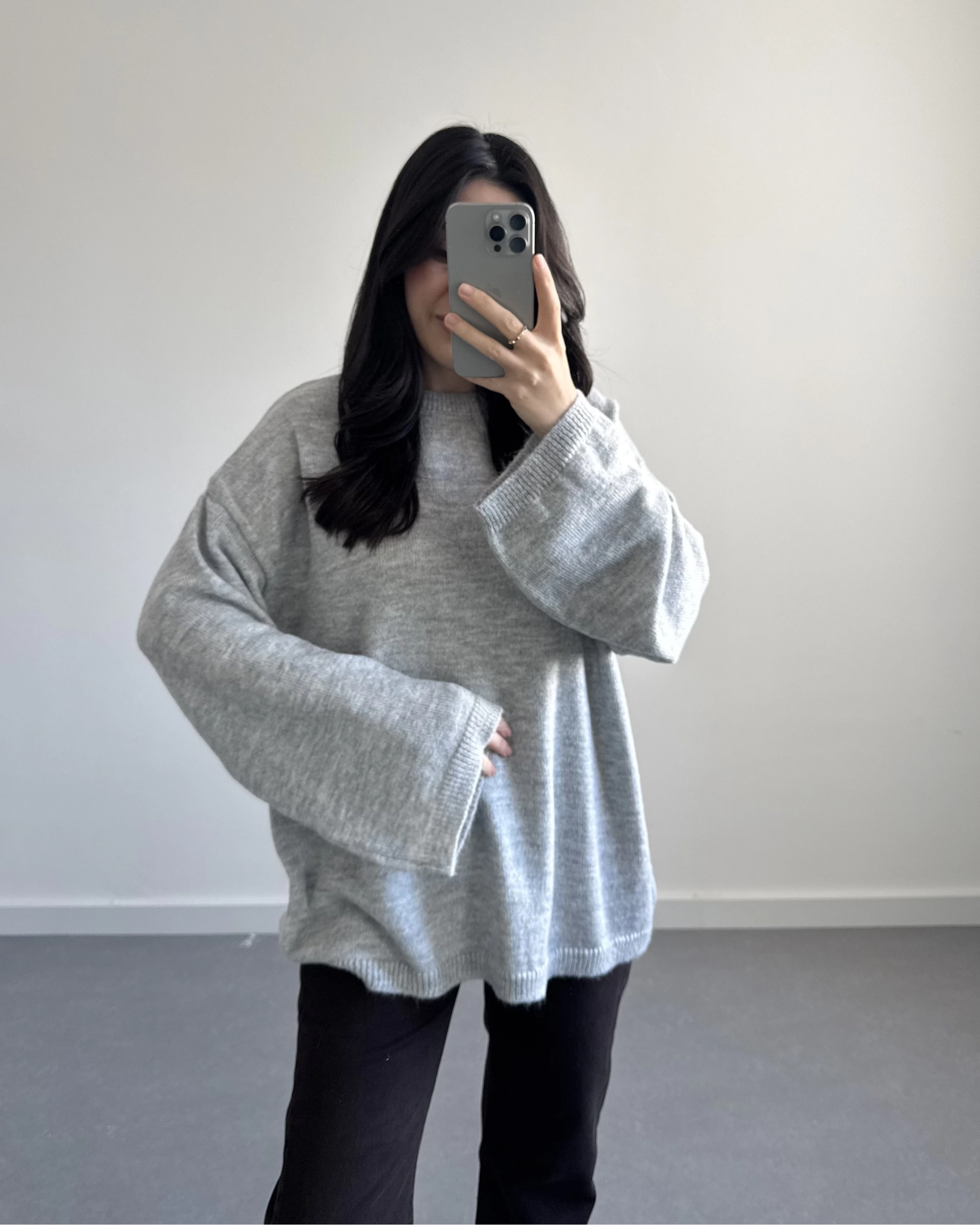 GRİ PİNTEREST KAZAK