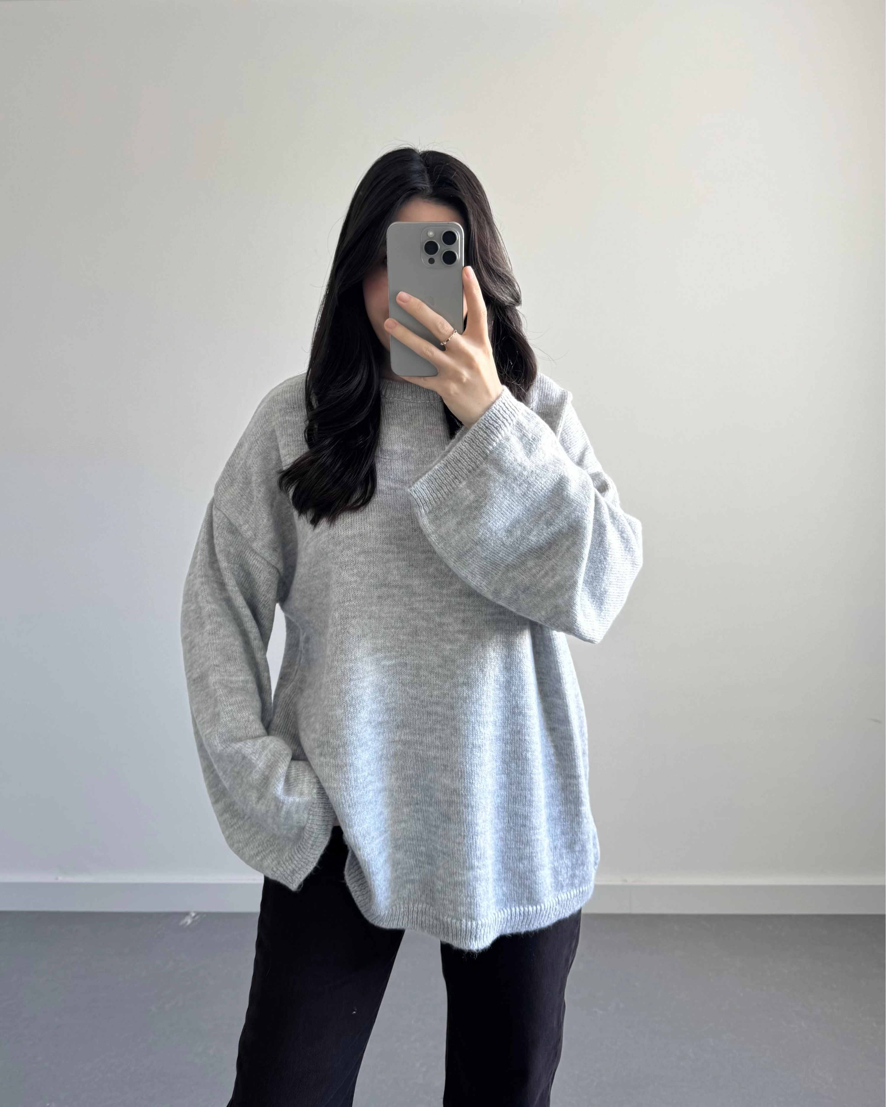 GRİ PİNTEREST KAZAK