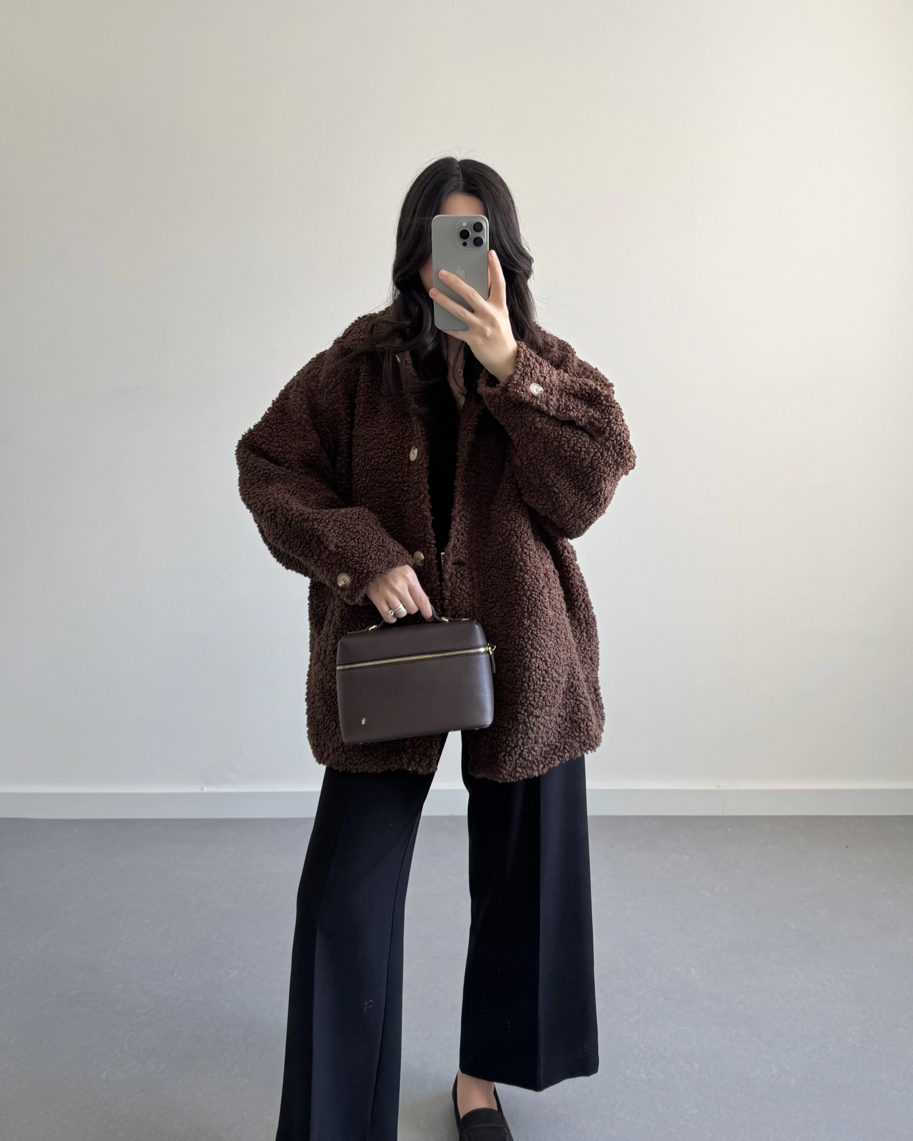 H&M PİNTEREST TEDDY MONT ACI KAHVE