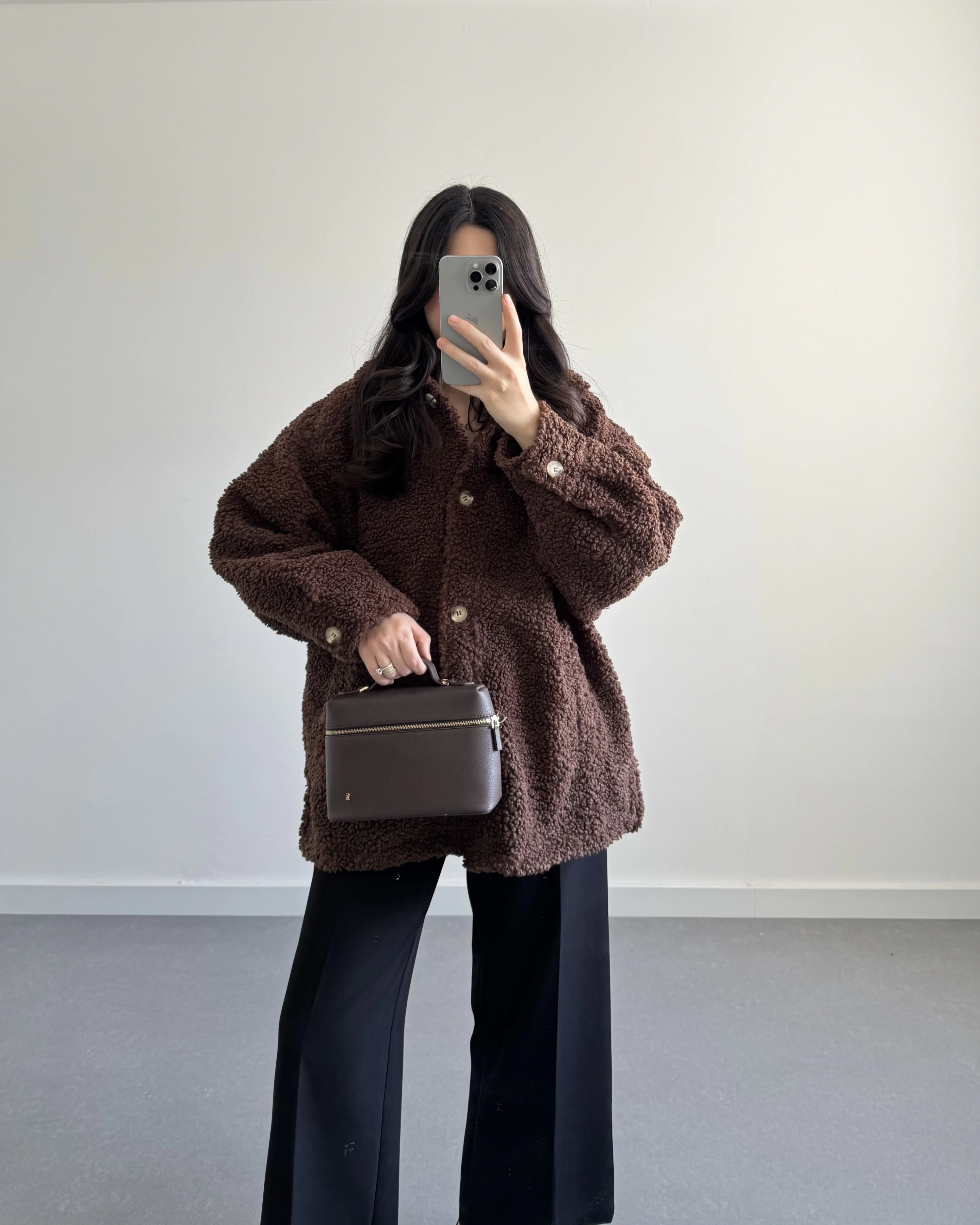 H&M PİNTEREST TEDDY MONT ACI KAHVE