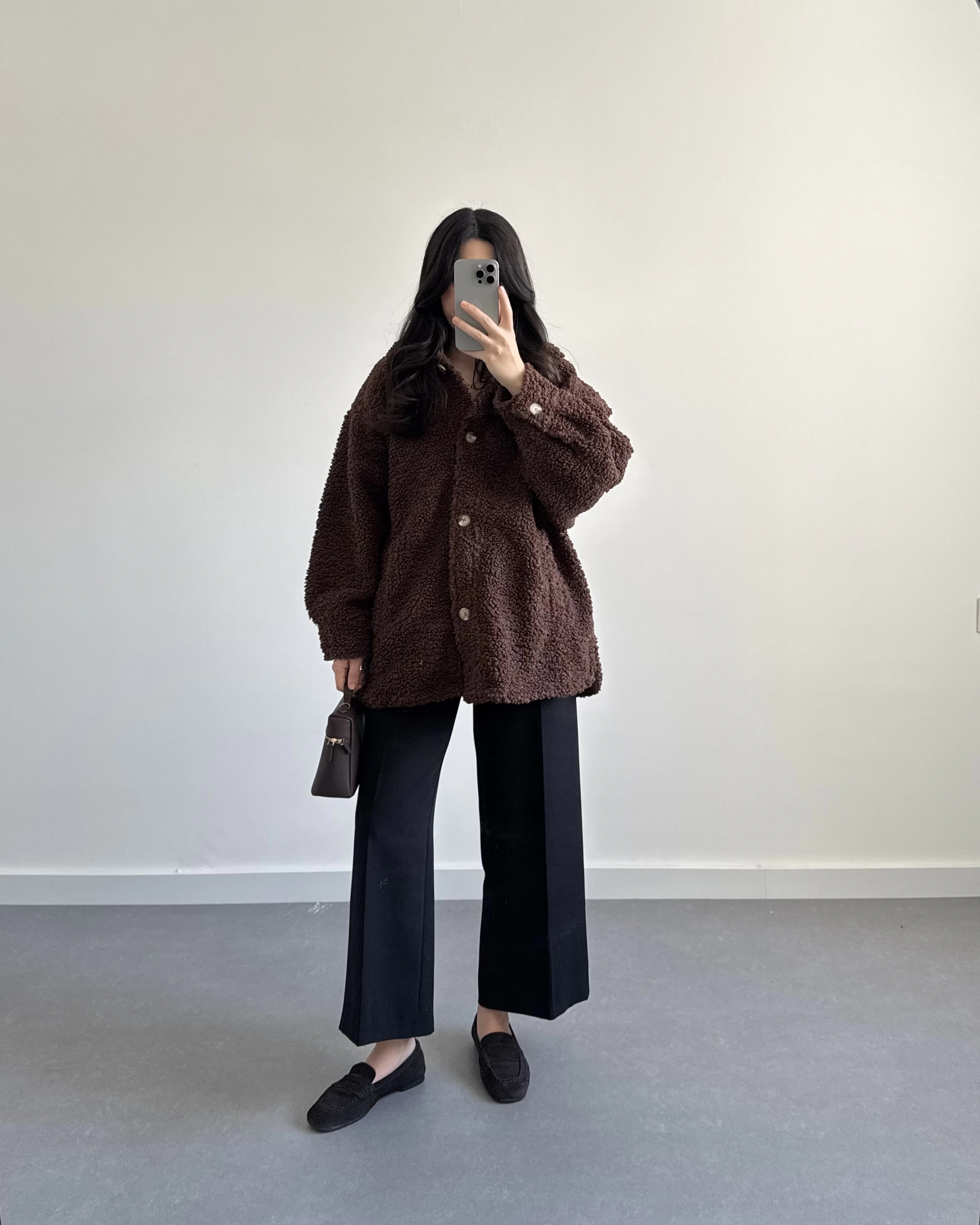 H&M PİNTEREST TEDDY MONT ACI KAHVE