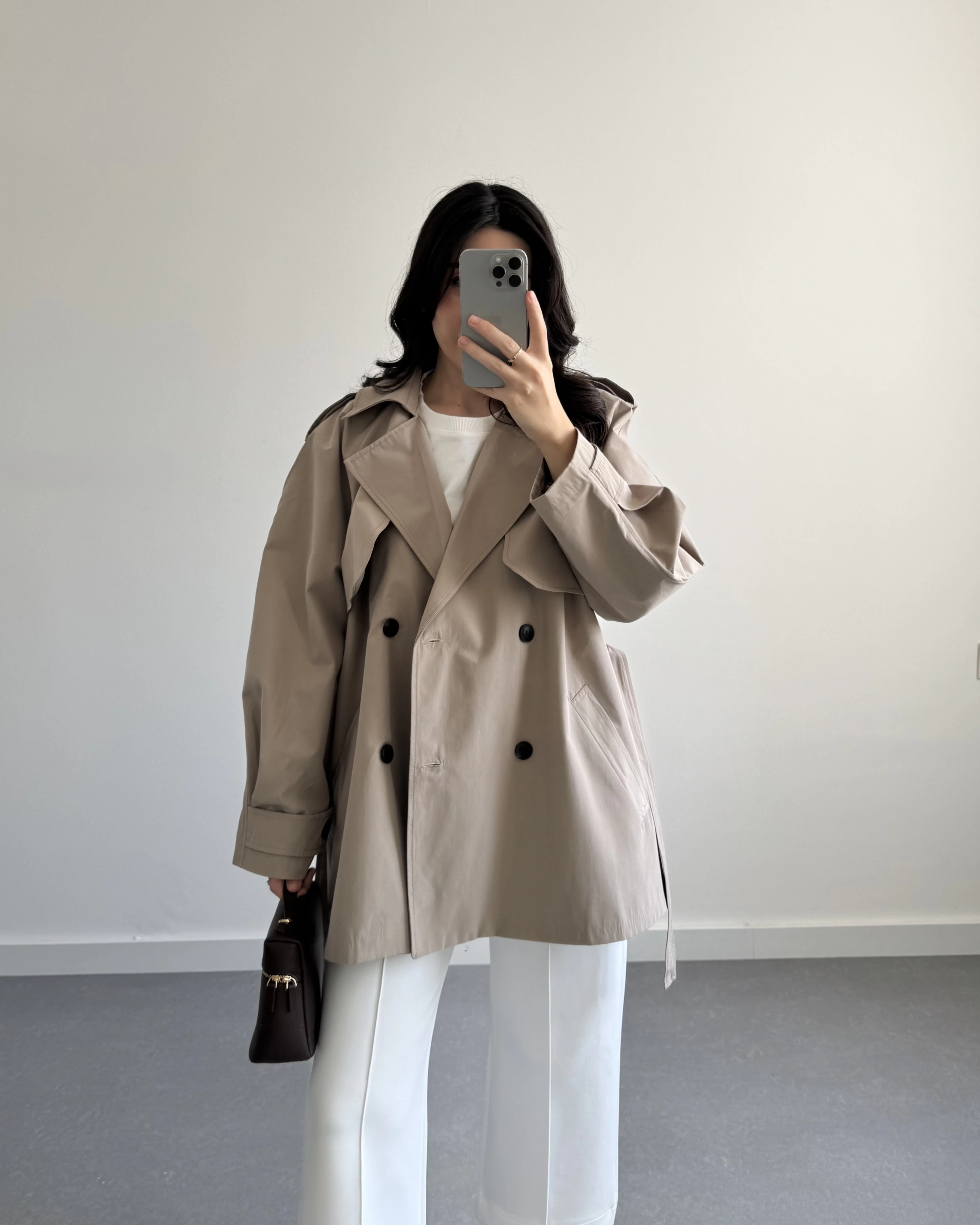 HAKİ ARA BOY PREMİUM TRENÇKOT