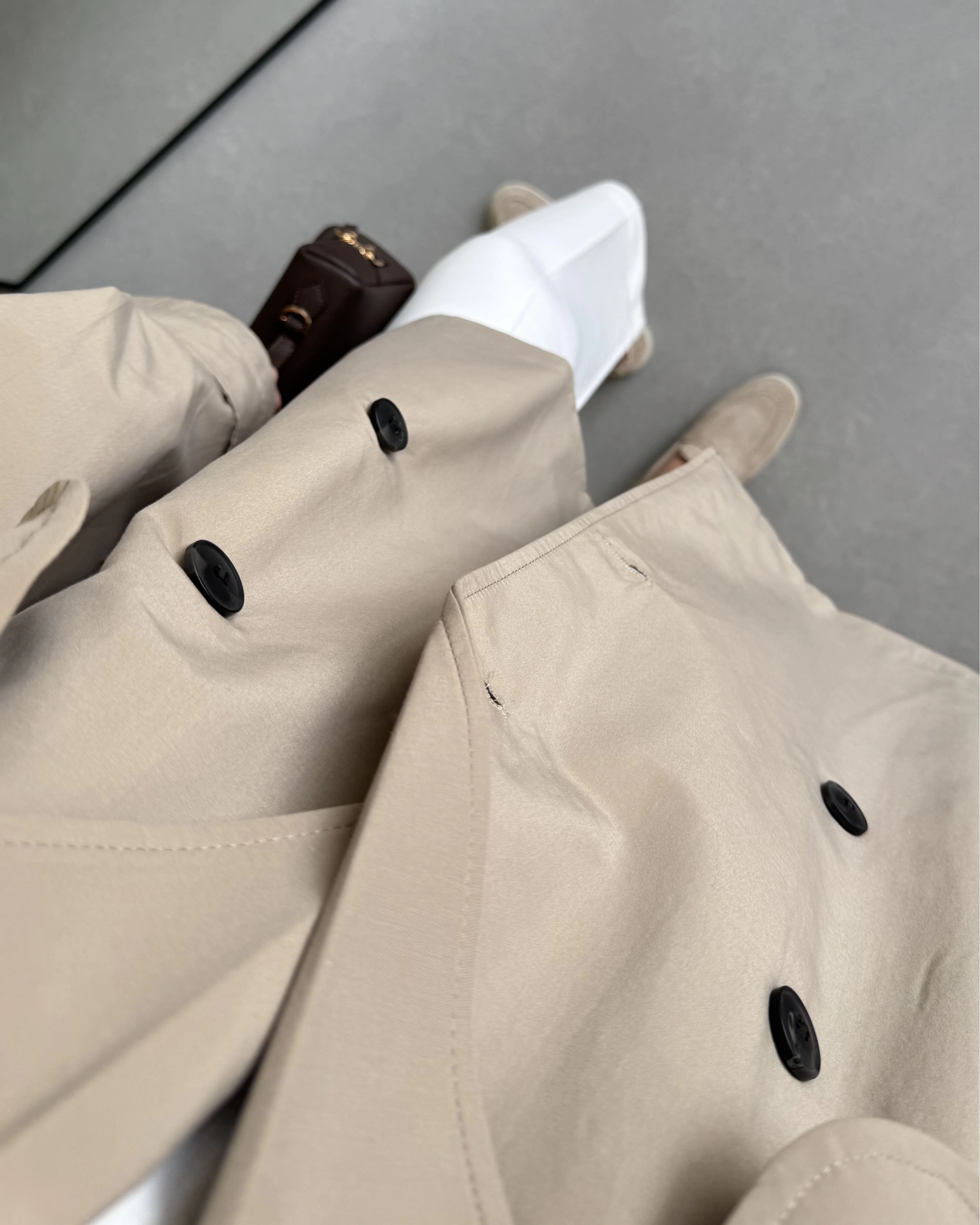 HAKİ ARA BOY PREMİUM TRENÇKOT