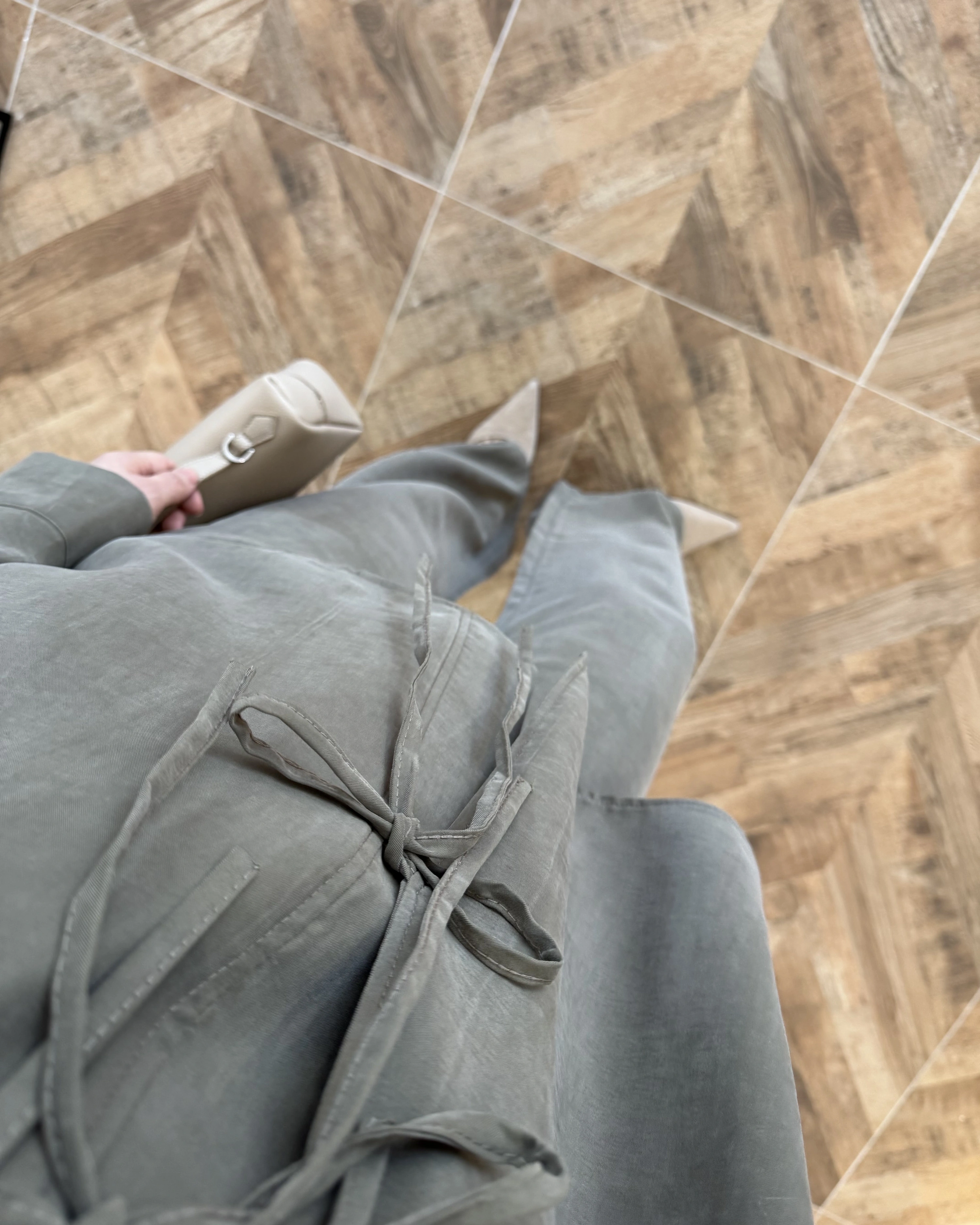 HAKİ BAĞLAMALI GÖMLEK TAKIM -8949