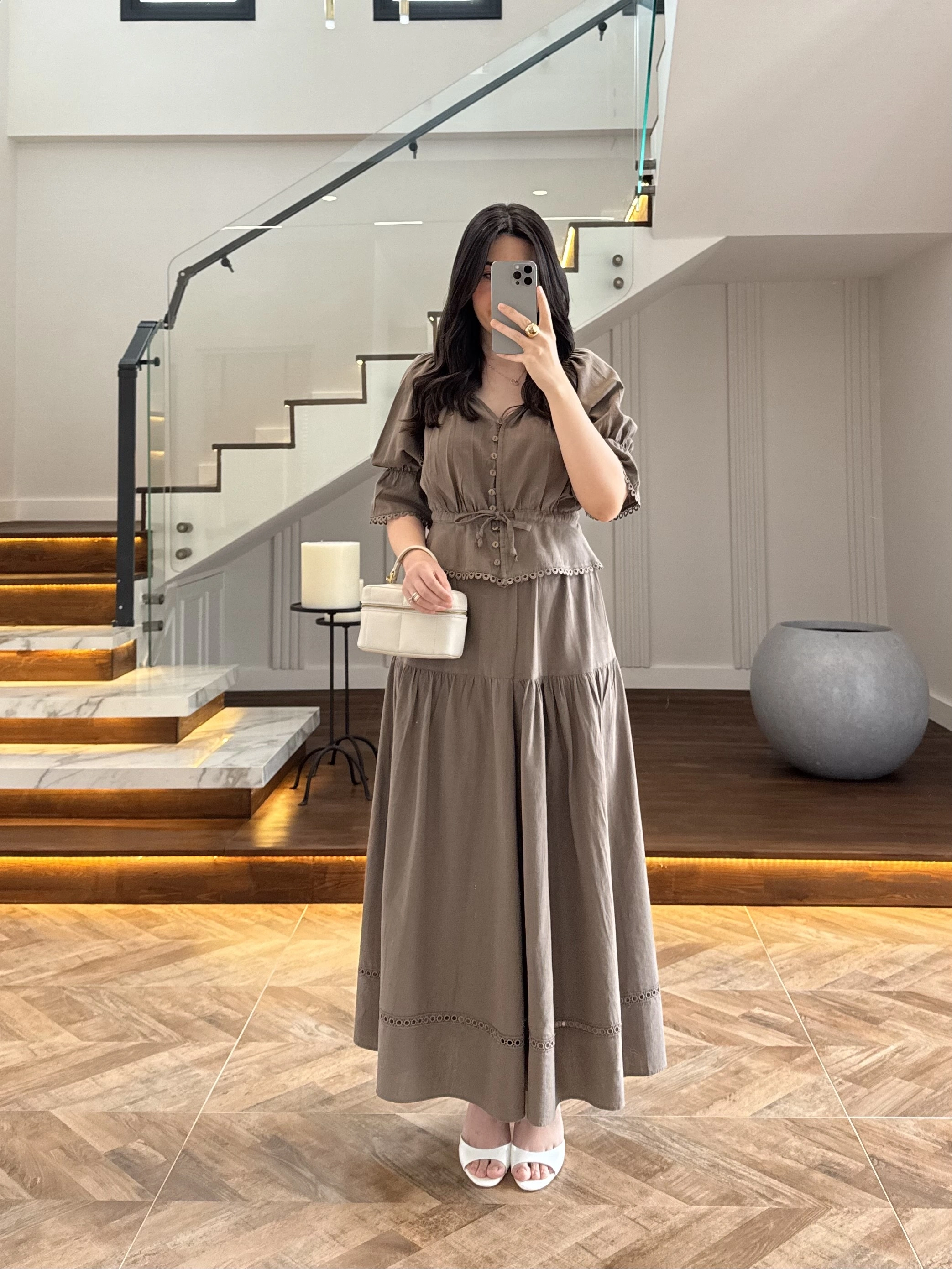 HAKİ DANTEL DETAY TAKIM -9172