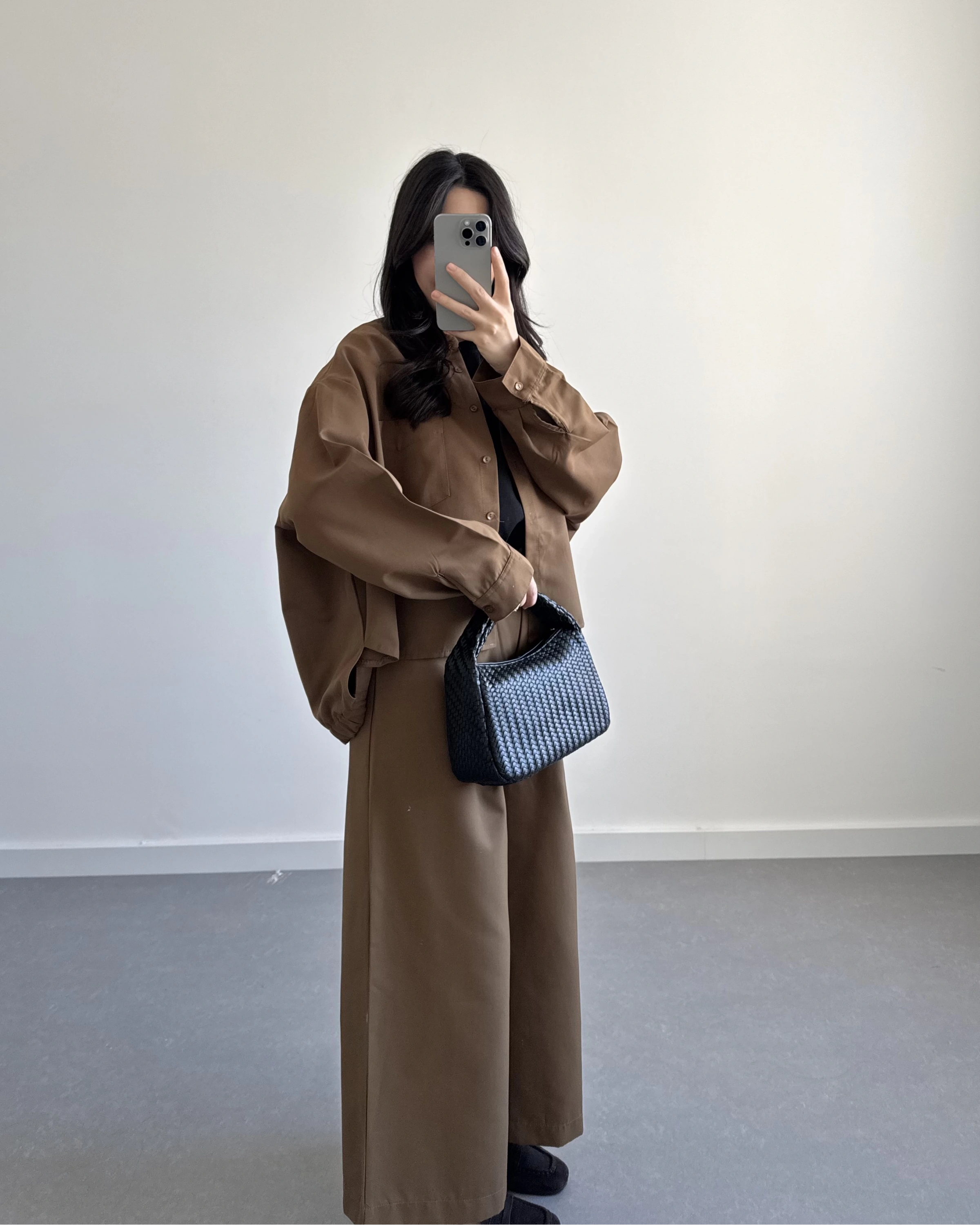 HAKİ GENİŞ PAÇA OVERSİZE TAKIM