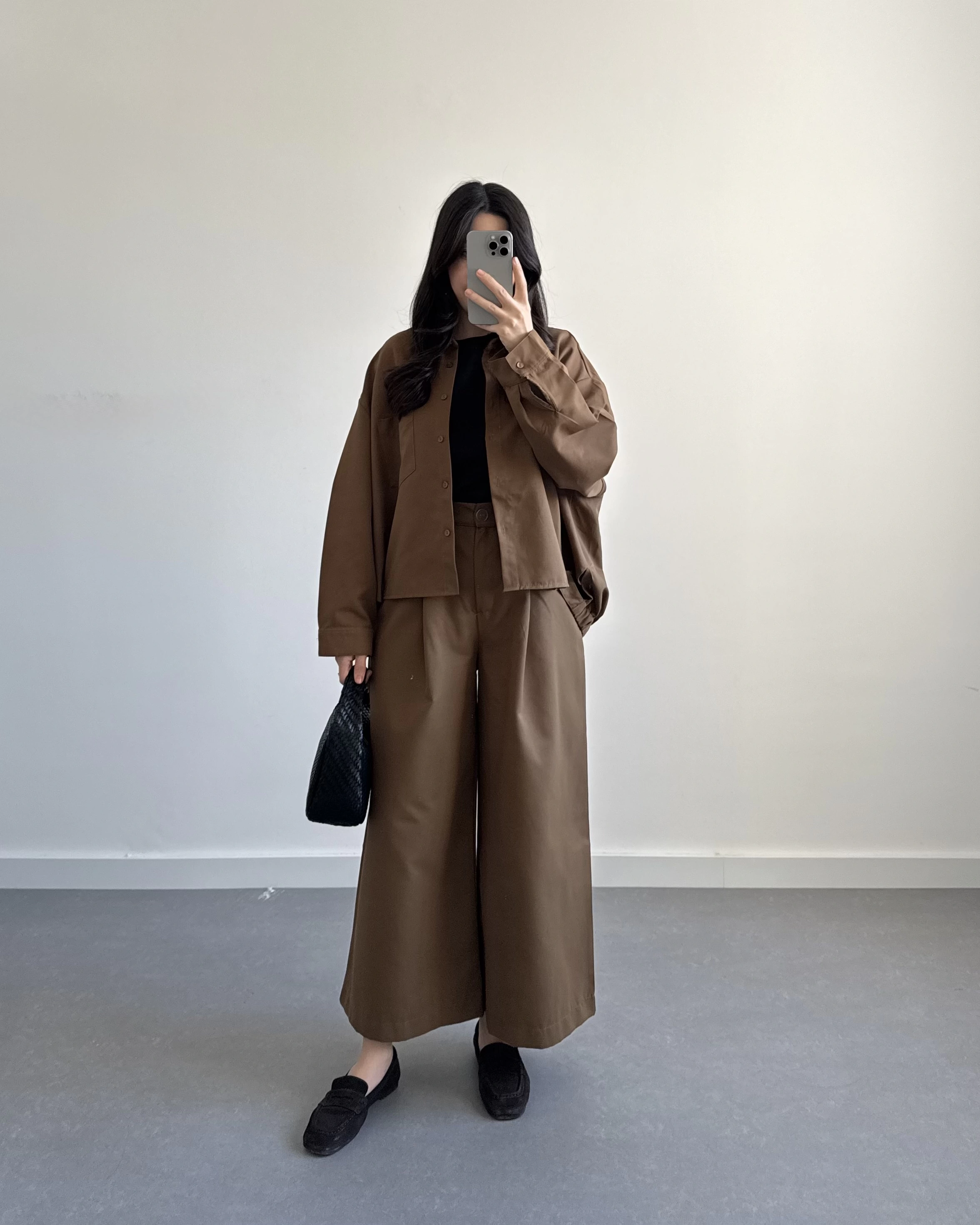 HAKİ GENİŞ PAÇA OVERSİZE TAKIM