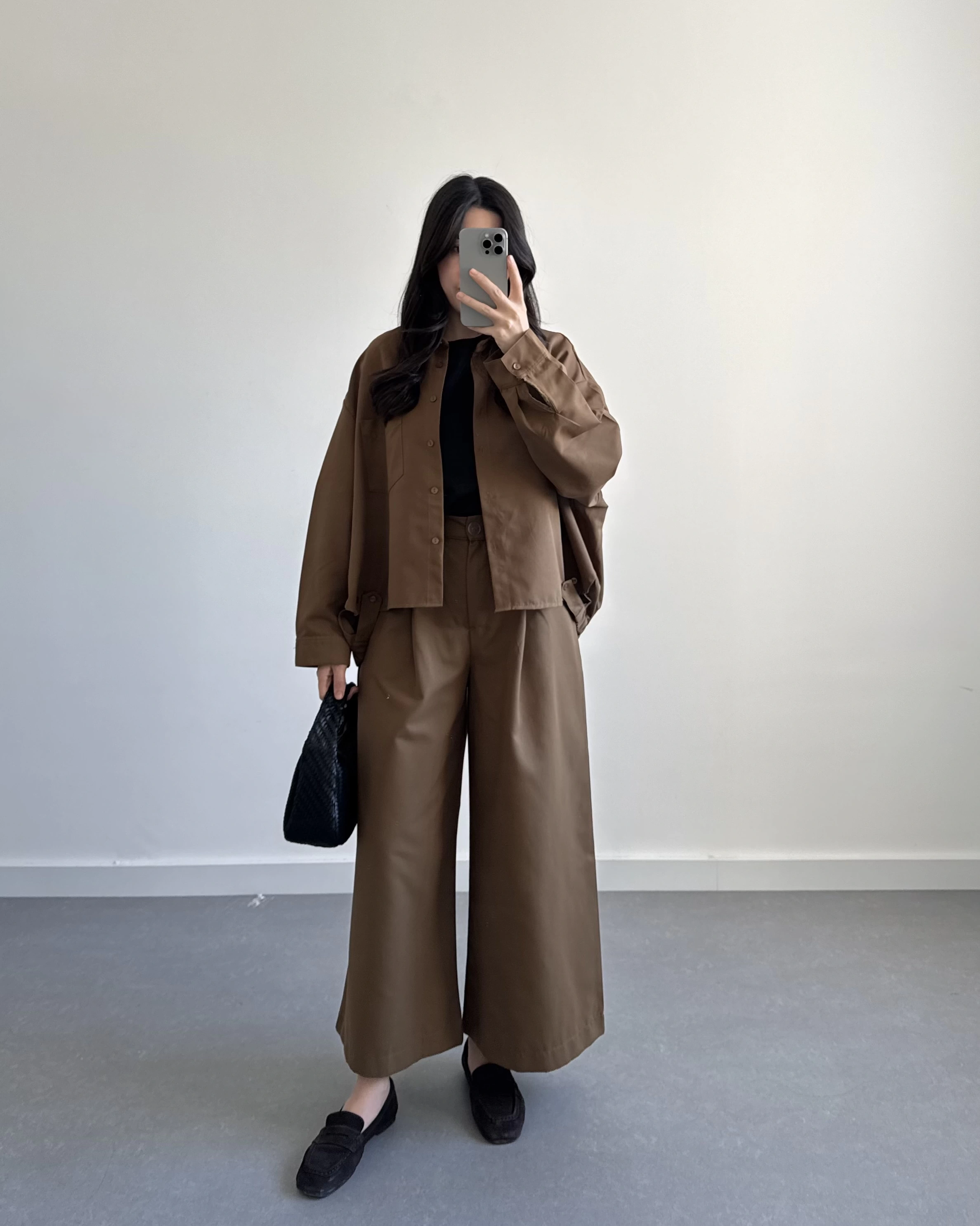 HAKİ GENİŞ PAÇA OVERSİZE TAKIM