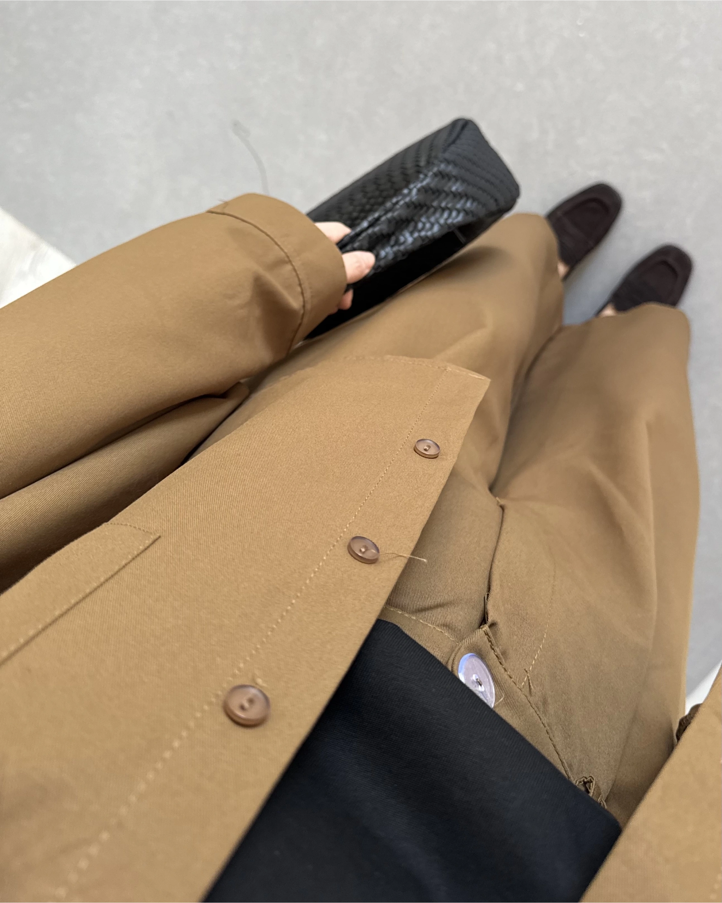 HAKİ GENİŞ PAÇA OVERSİZE TAKIM