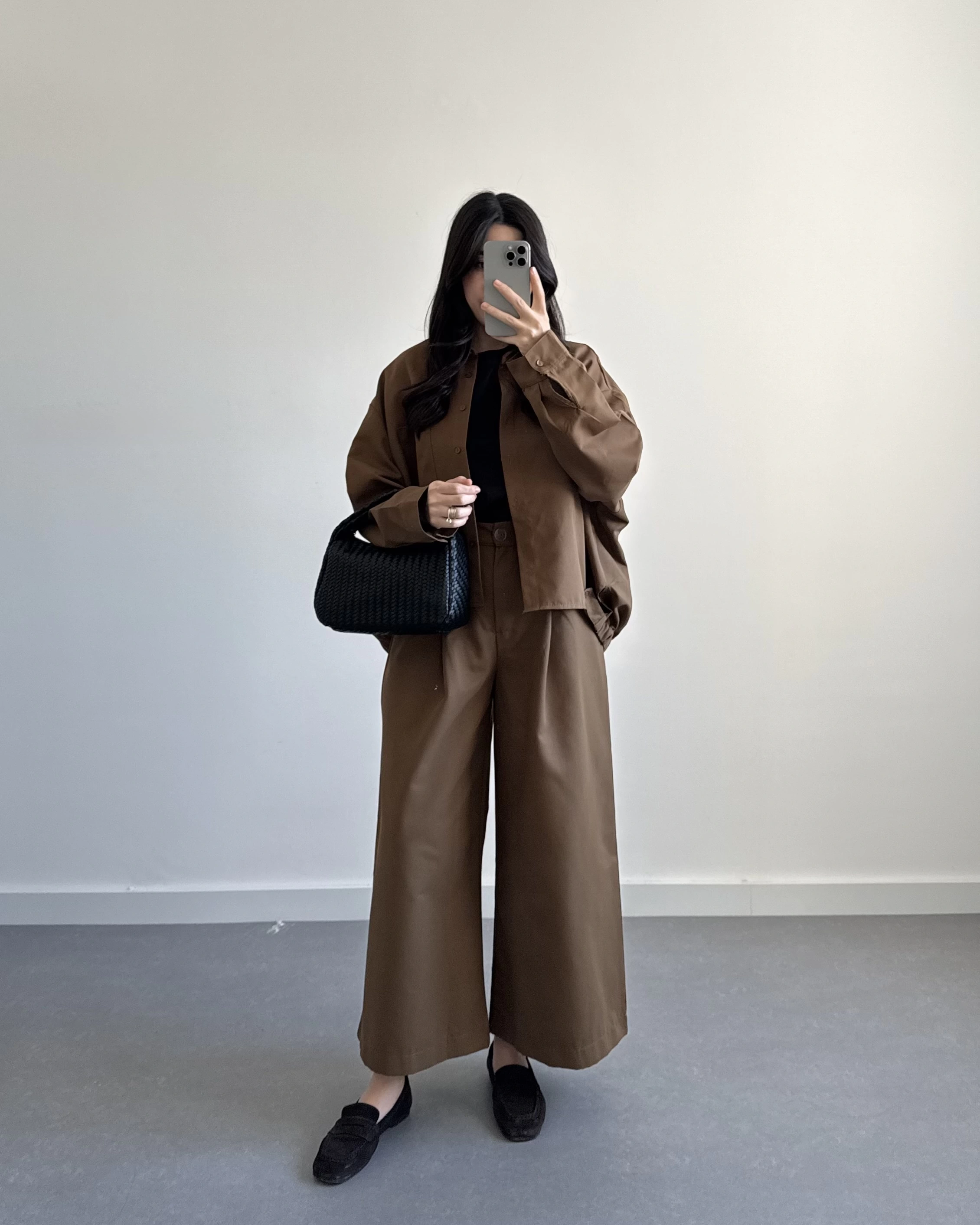 HAKİ GENİŞ PAÇA OVERSİZE TAKIM